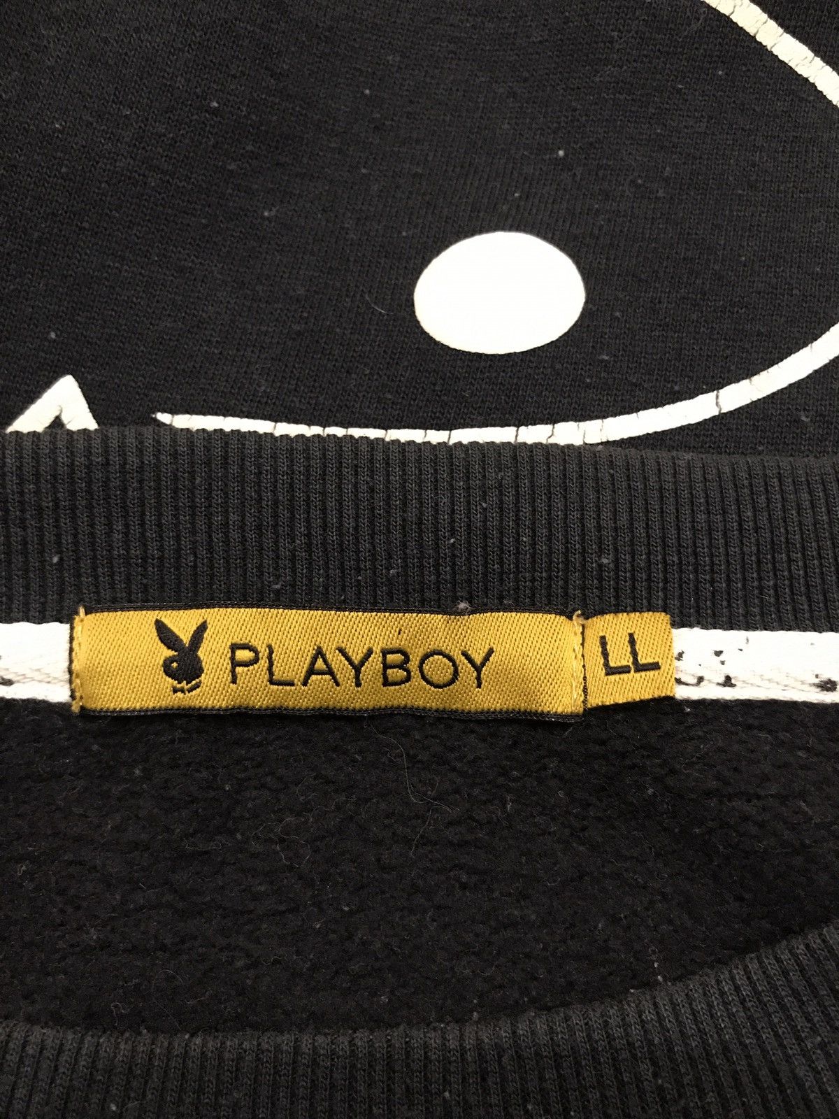 Playboy Vintage Playboy Bunny Black Big Logo Sweatshirt Size US L / EU 52-54 / 3 - 6 Thumbnail