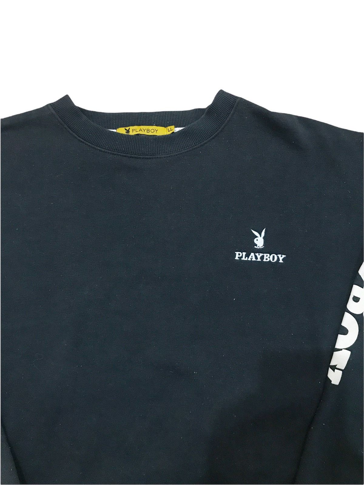 Playboy Vintage Playboy Bunny Black Big Logo Sweatshirt Size US L / EU 52-54 / 3 - 3 Thumbnail