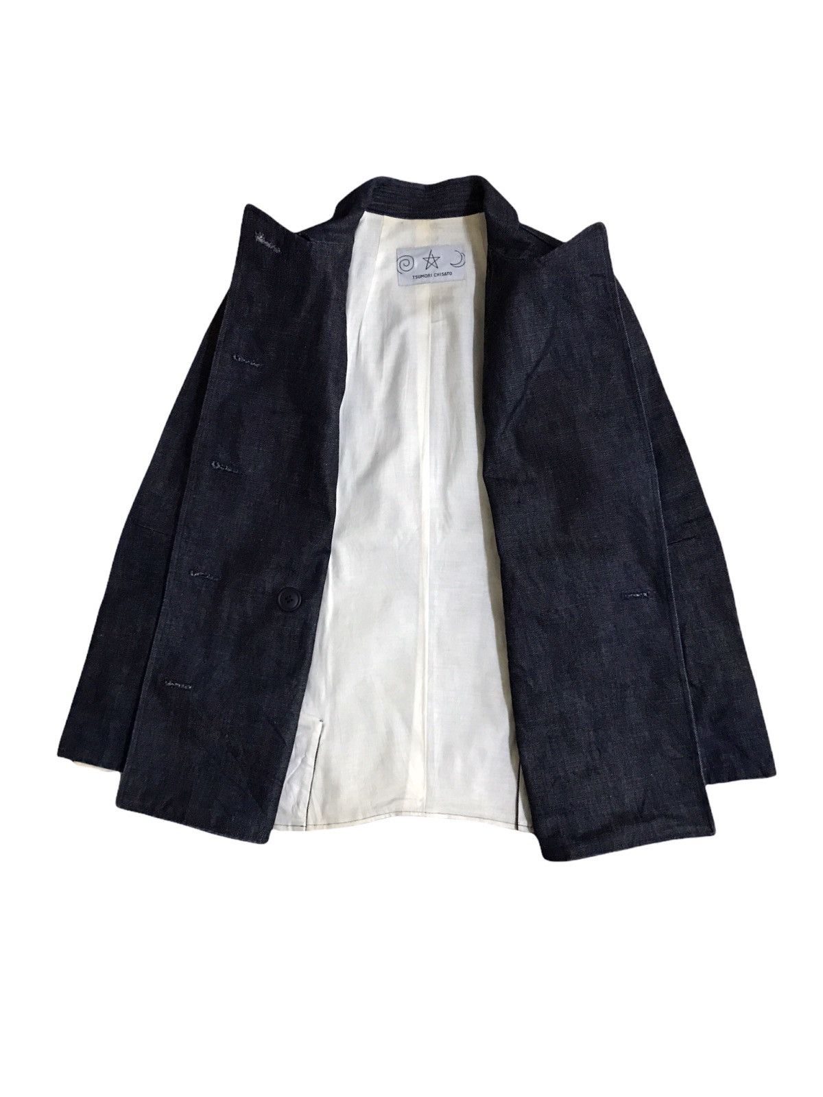 Issey Miyake Issey Miyake Tsumori Chisato Double Breast Denim Jacket Size US S / EU 44-46 / 1 - 2 Thumbnail
