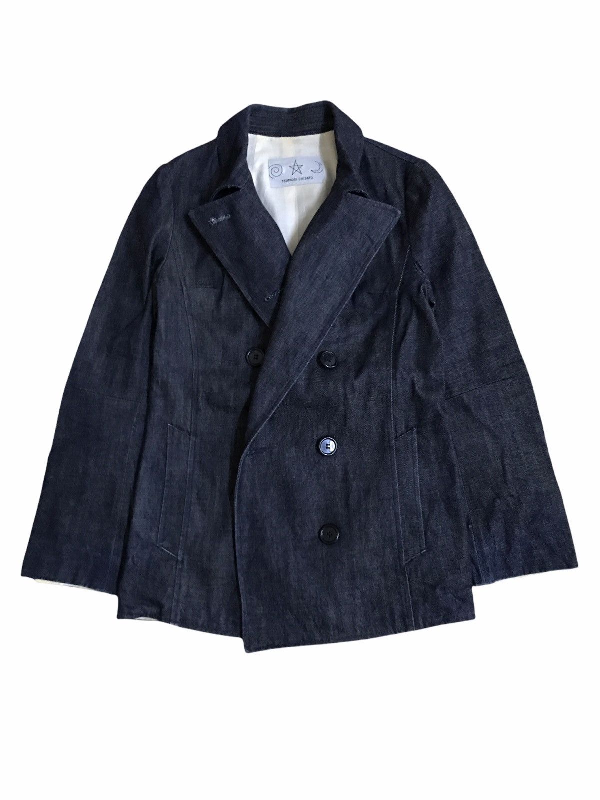Issey Miyake Issey Miyake Tsumori Chisato Double Breast Denim Jacket Size US S / EU 44-46 / 1 - 1 Thumbnail