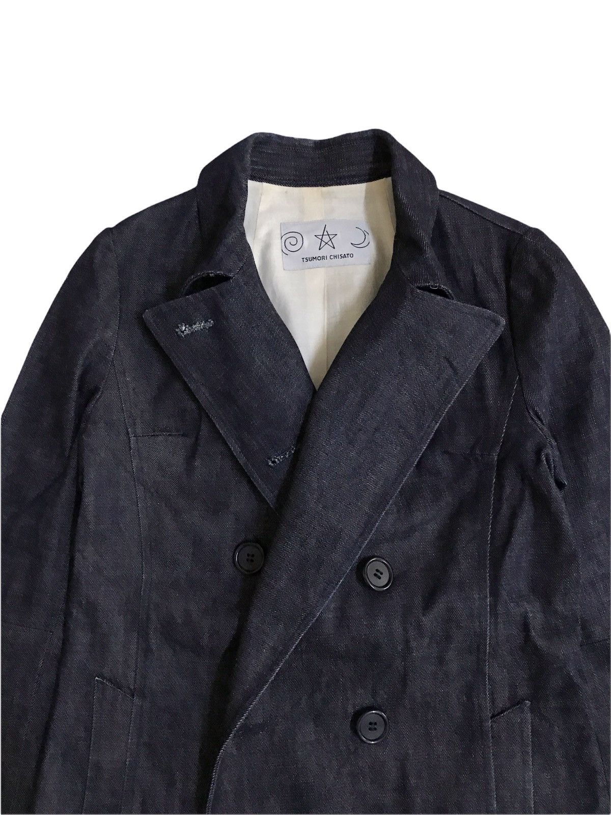 Issey Miyake Issey Miyake Tsumori Chisato Double Breast Denim Jacket Size US S / EU 44-46 / 1 - 4 Thumbnail