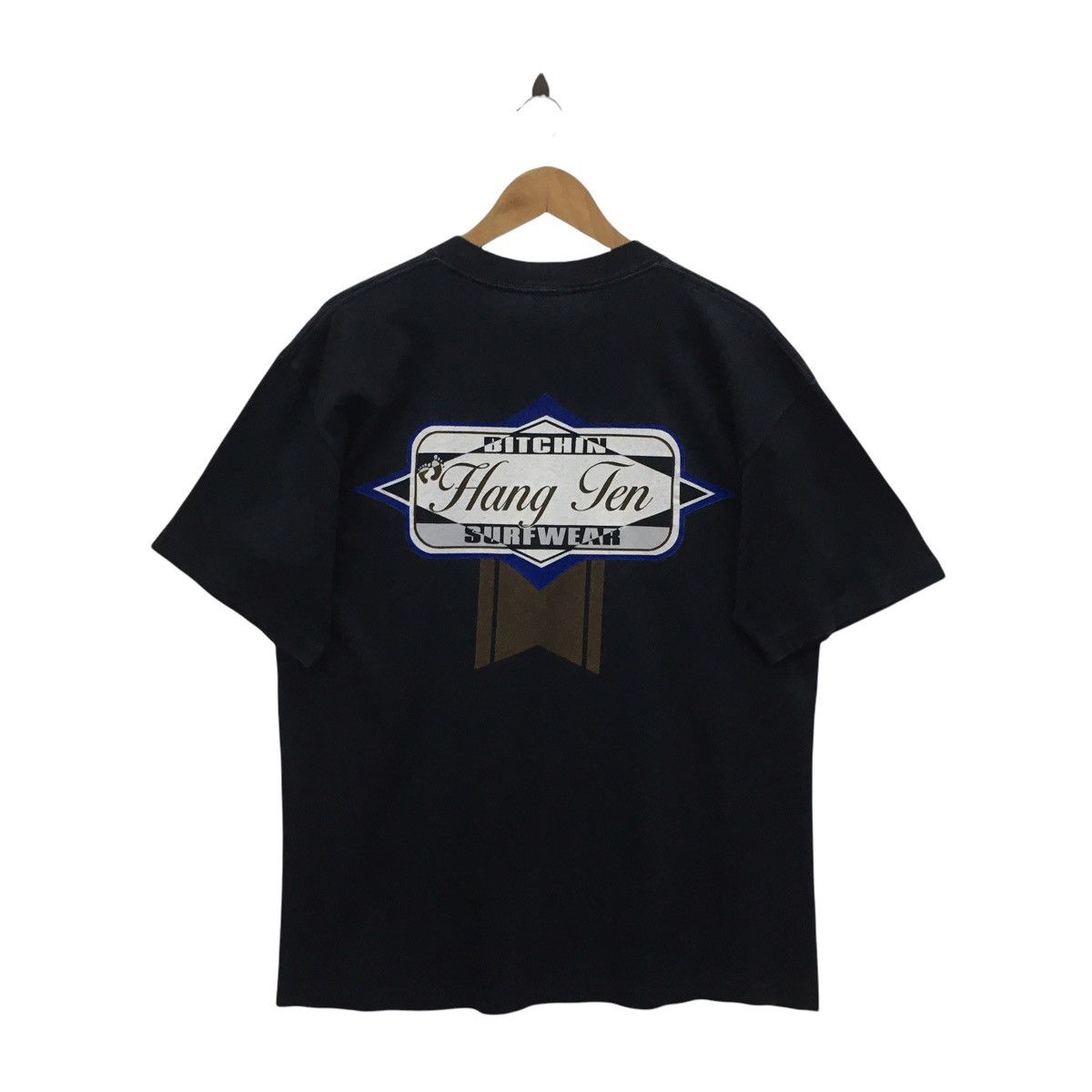 Hang Ten × Vintage Rare Vintage 90s HANG TEN Big Printed Tshirt Size US L / EU 52-54 / 3 - 1 Thumbnail