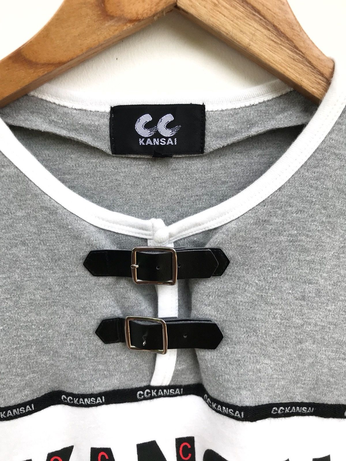 Kansai Yamamoto Kansai Yamamoto Big Logo Strap Bucke Neck Shirts Size US M / EU 48-50 / 2 - 3 Thumbnail