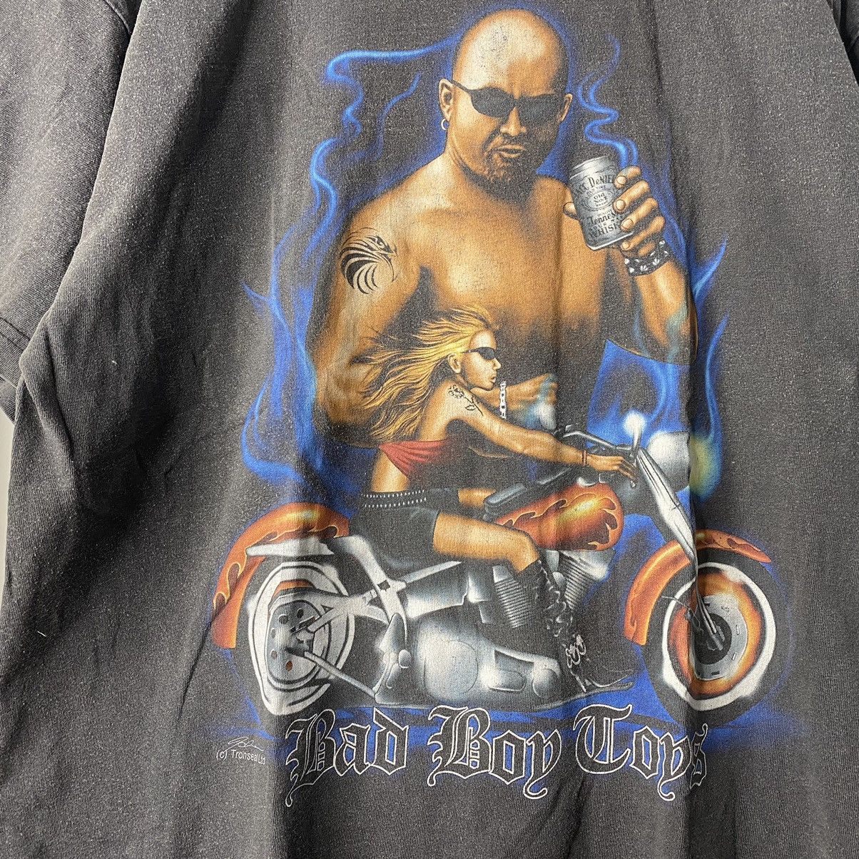 Harley Davidson VINTAGE BAD BOY COPS BIKERS FIRE 3D JACK DANIELS T SHIRT Size US XXL / EU 58 / 5 - 2 Thumbnail