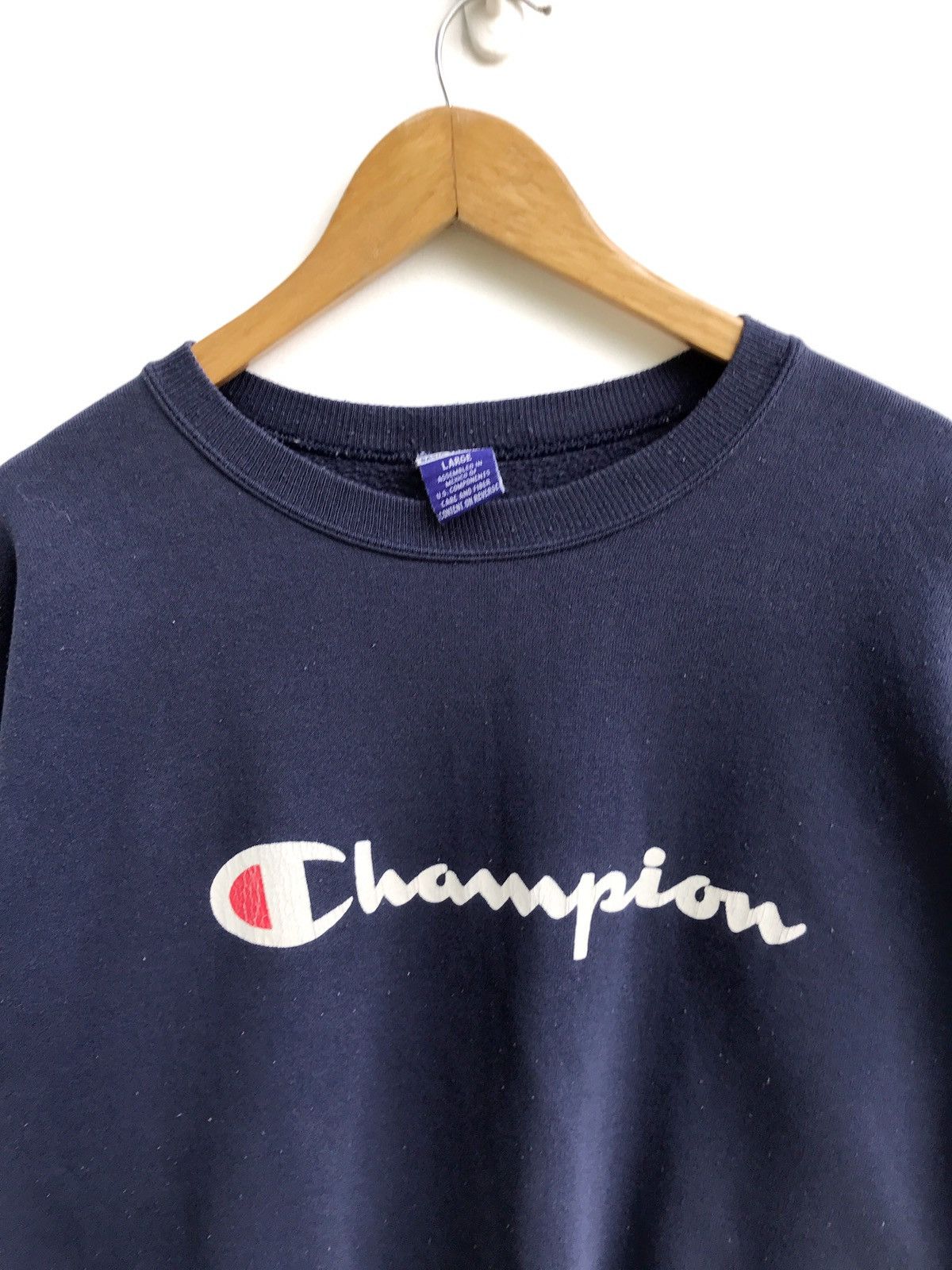 Champion Vintage Champion Iconic Spell Out Logo Sweatshirt Size US L / EU 52-54 / 3 - 3 Thumbnail