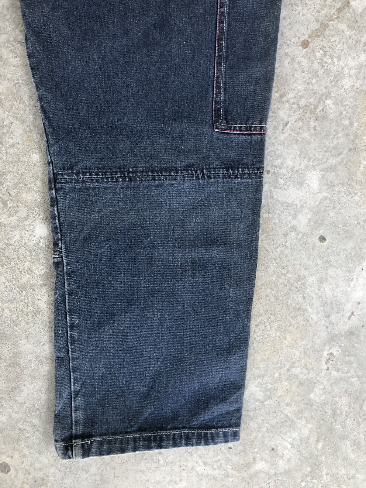 Japanese Brand Grass Hither Embroidered Jeans Cargo Pants Size US 34 / EU 50 - 11 Thumbnail