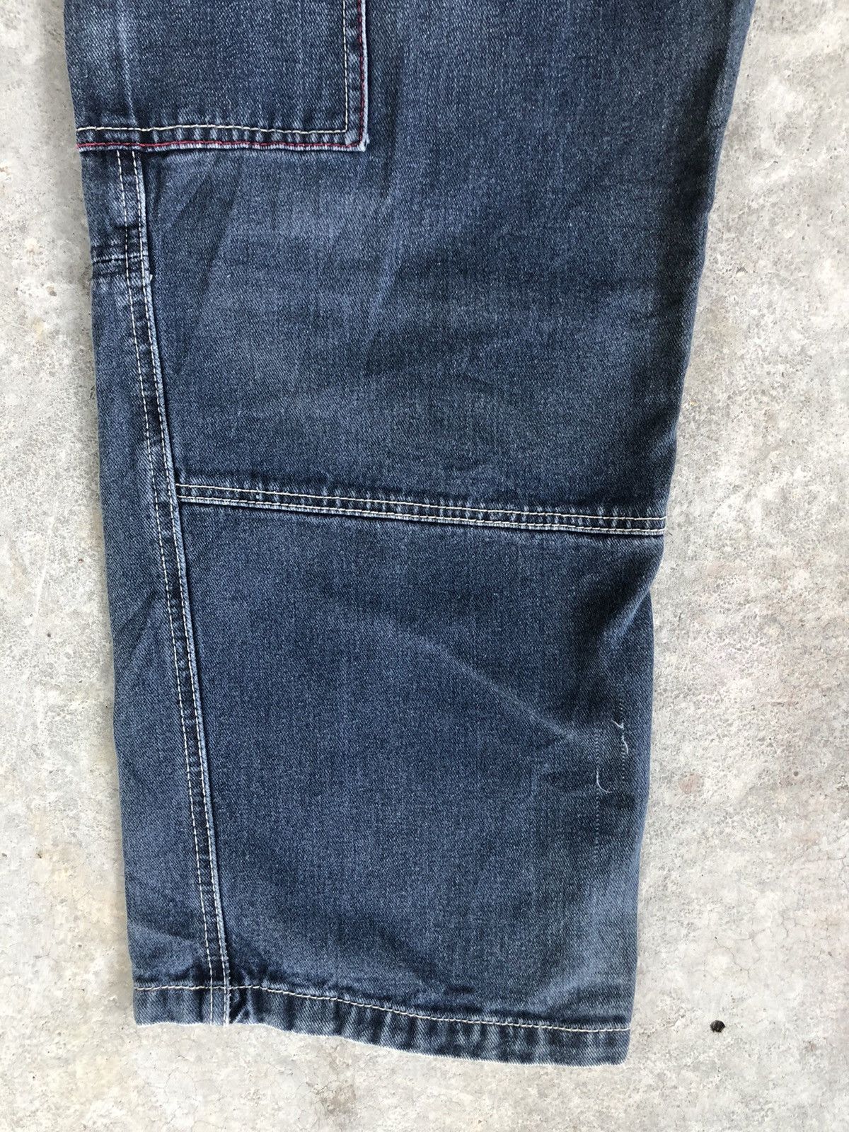 Japanese Brand Grass Hither Embroidered Jeans Cargo Pants Size US 34 / EU 50 - 6 Thumbnail