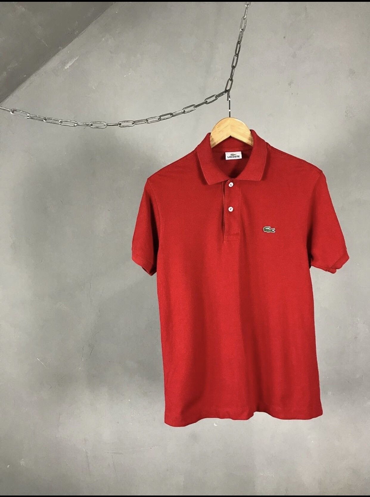 Lacoste Lacoste Vintage Luxury Streetwear Red Polo Tee Size US S / EU 44-46 / 1 - 1 Thumbnail