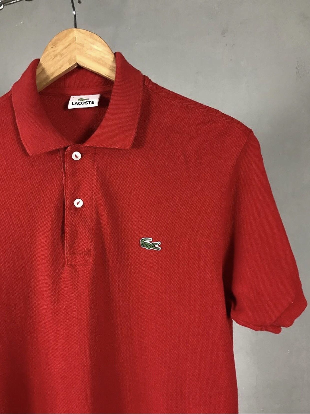 Lacoste Lacoste Vintage Luxury Streetwear Red Polo Tee Size US S / EU 44-46 / 1 - 2 Thumbnail