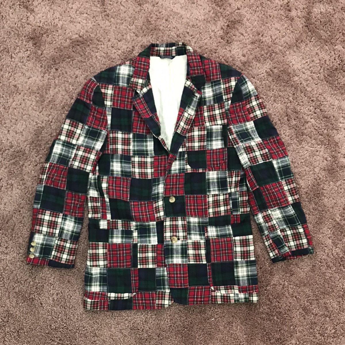 Tommy Hilfiger Vintage Patchwork blazer Size US S / EU 44-46 / 1 - 1 Thumbnail