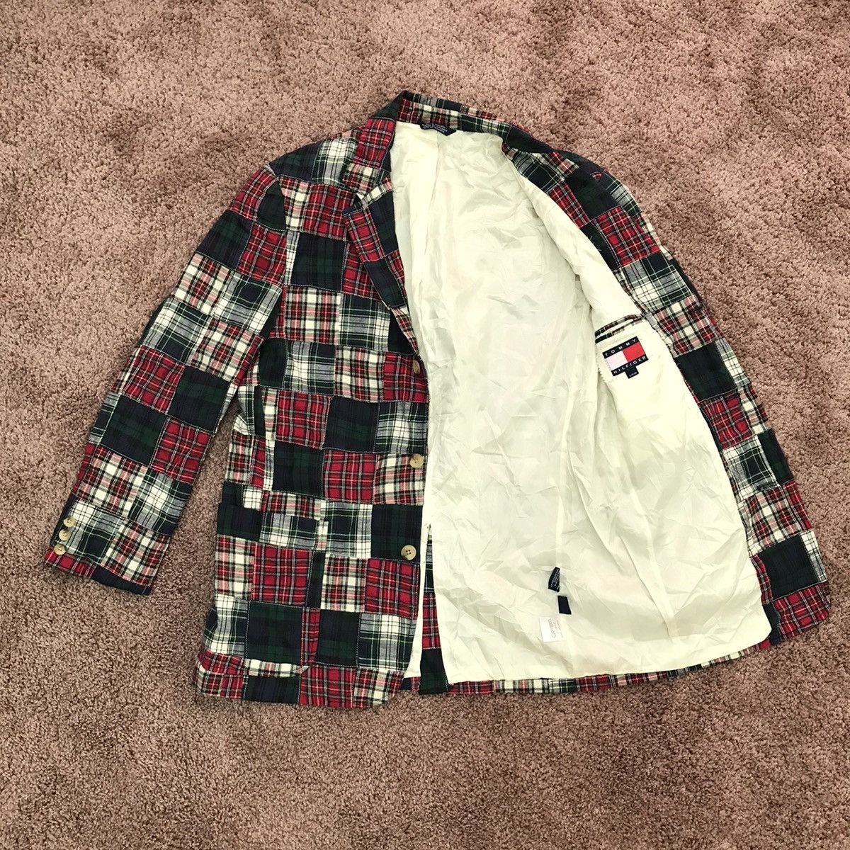 Tommy Hilfiger Vintage Patchwork blazer Size US S / EU 44-46 / 1 - 2 Thumbnail