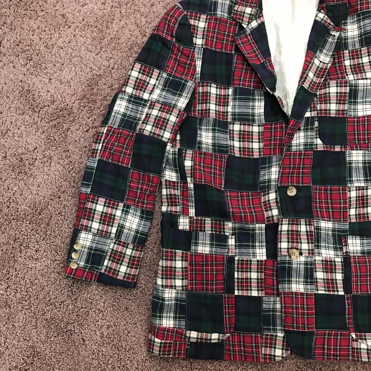 Tommy Hilfiger Vintage Patchwork blazer Size US S / EU 44-46 / 1 - 7 Thumbnail