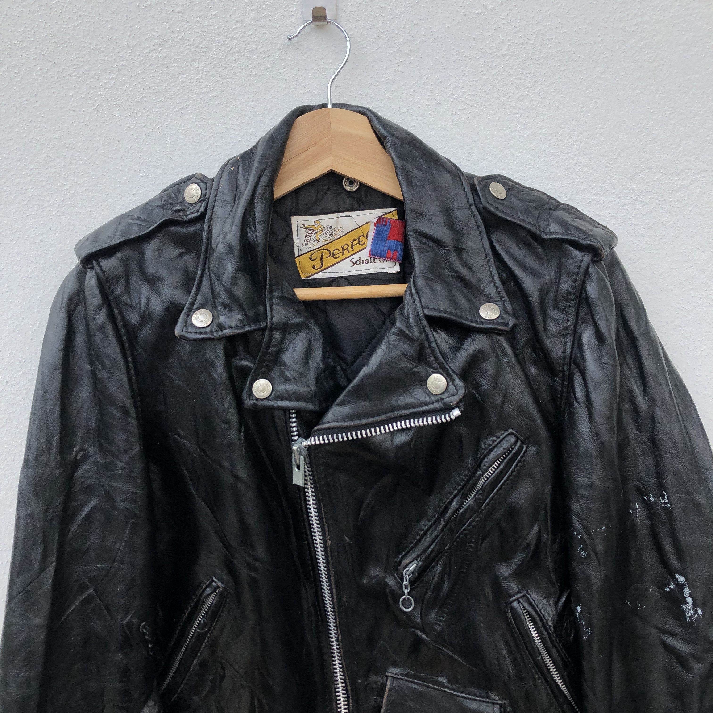 Schott 🔥SCHOTT PERFECTO 618 N.Y.C Bikers Leather Jacket Size US M / EU 48-50 / 2 - 4 Thumbnail