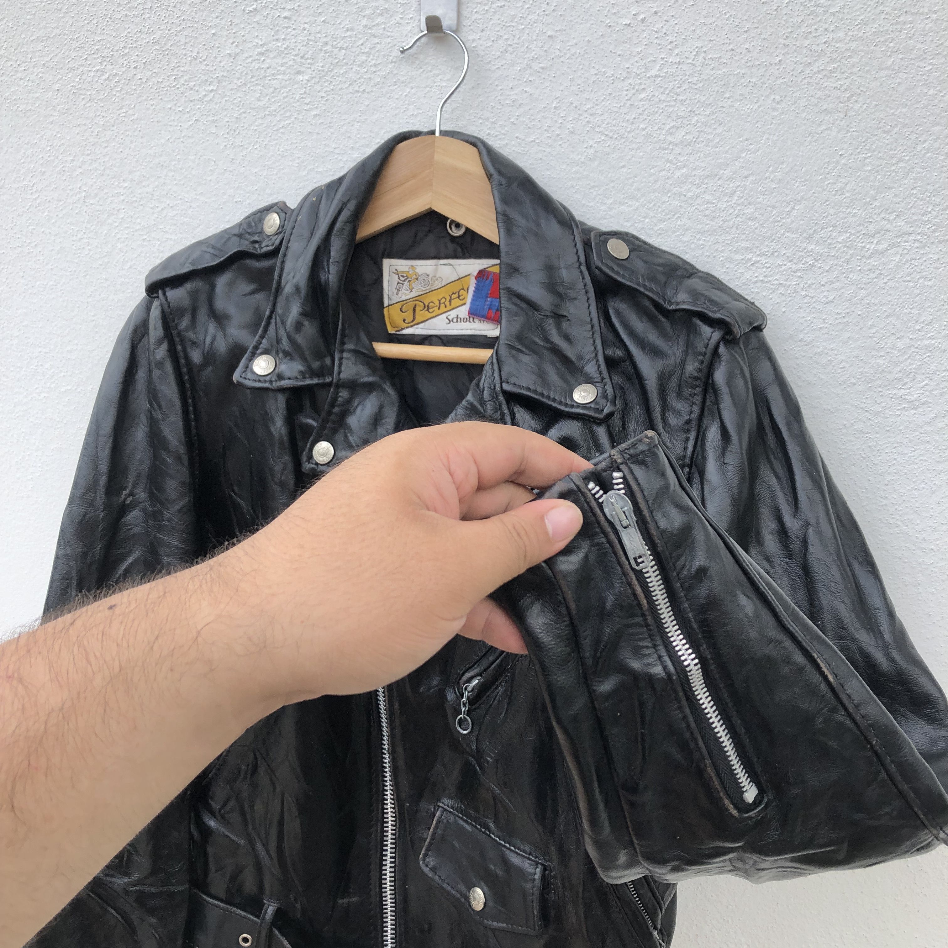 Schott 🔥SCHOTT PERFECTO 618 N.Y.C Bikers Leather Jacket Size US M / EU 48-50 / 2 - 10 Thumbnail