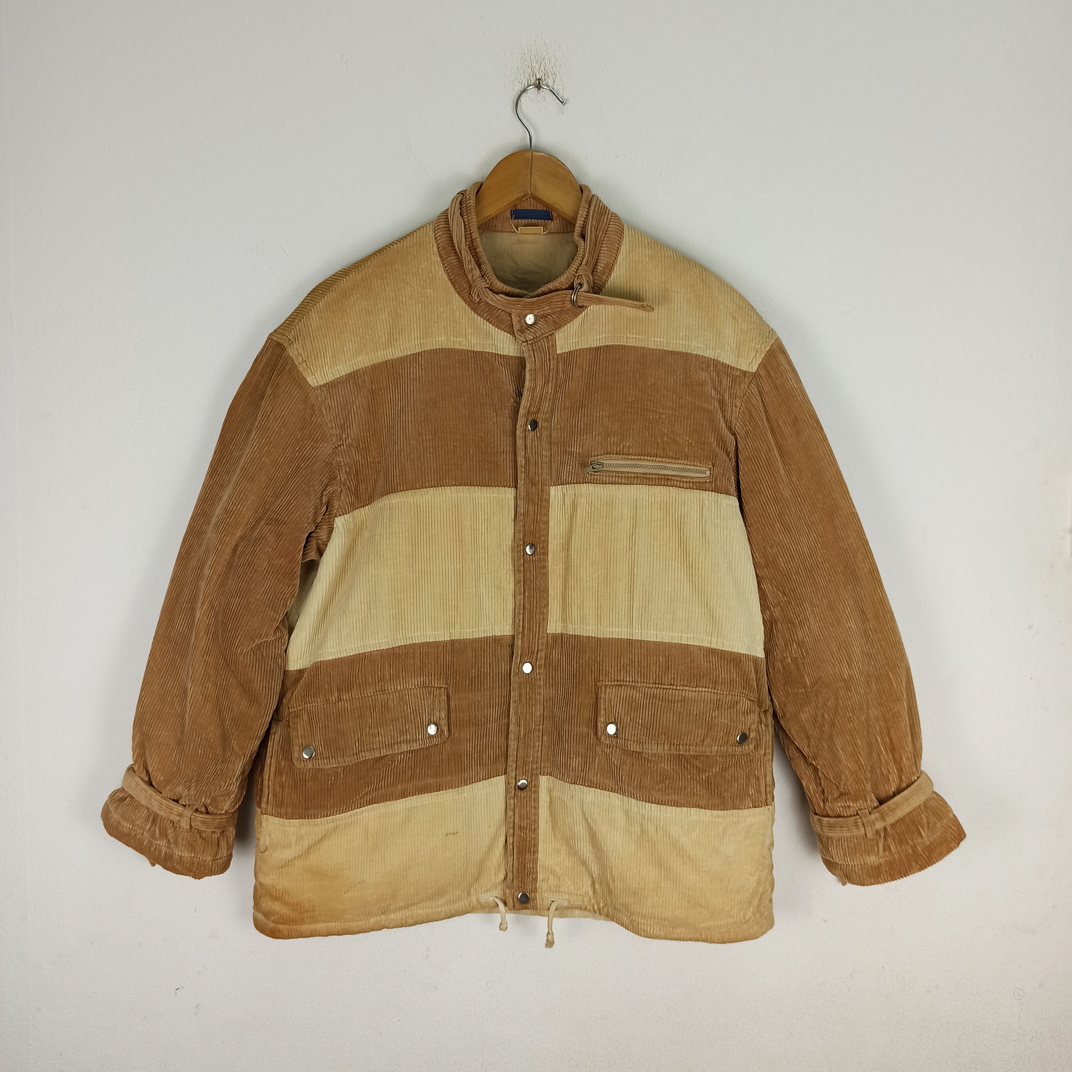 Japanese Brand Rare🔥 D'URBAN INTER MEZZO Corduroy Patchwork Jacket Size US M / EU 48-50 / 2 - 1 Thumbnail