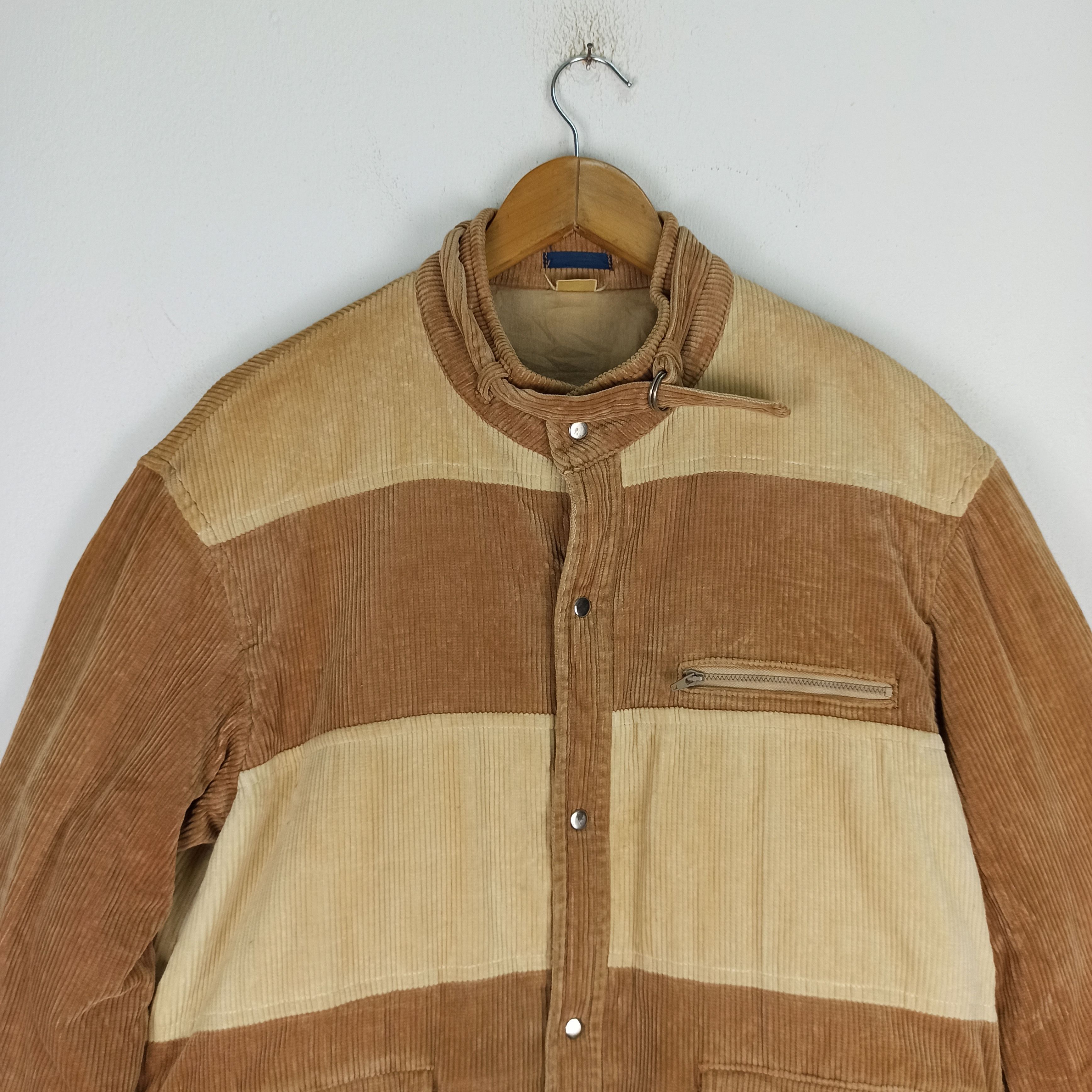 Japanese Brand Rare🔥 D'URBAN INTER MEZZO Corduroy Patchwork Jacket Size US M / EU 48-50 / 2 - 2 Thumbnail