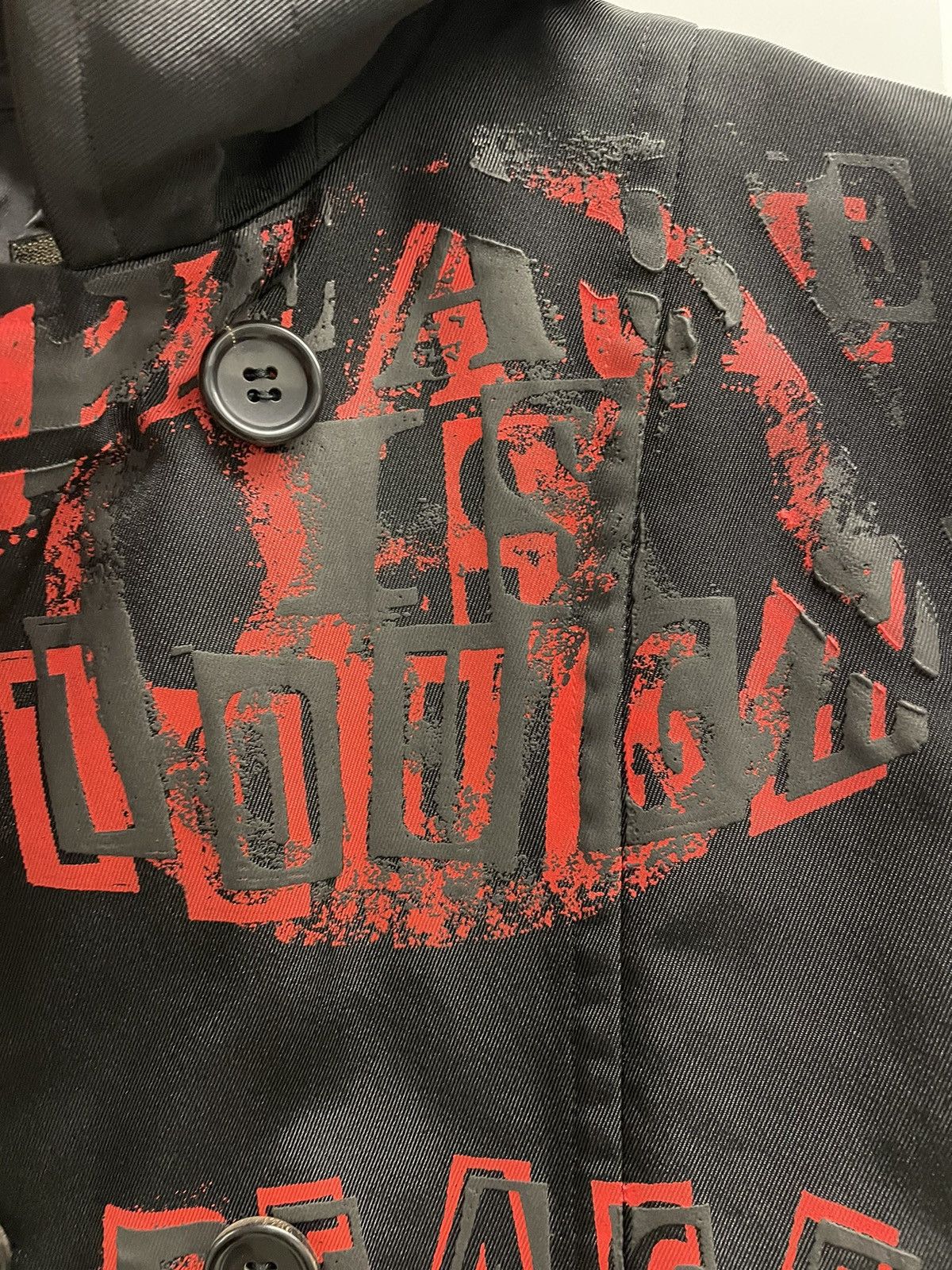 Comme des Garcons × Comme des Garcons Homme Plus Comme FW08 “Peace is Tough” Nylon Jacket Size US L / EU 52-54 / 3 - 3 Thumbnail
