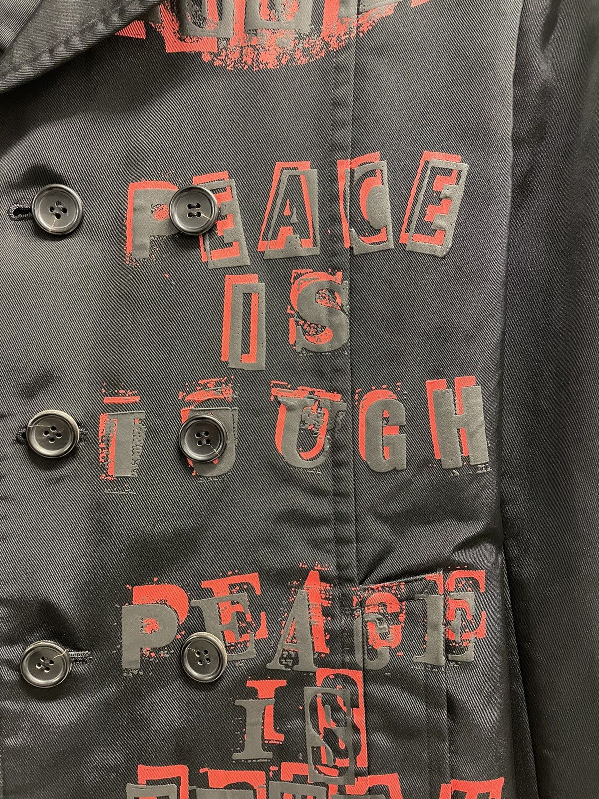 Comme des Garcons × Comme des Garcons Homme Plus Comme FW08 “Peace is Tough” Nylon Jacket Size US L / EU 52-54 / 3 - 2 Thumbnail