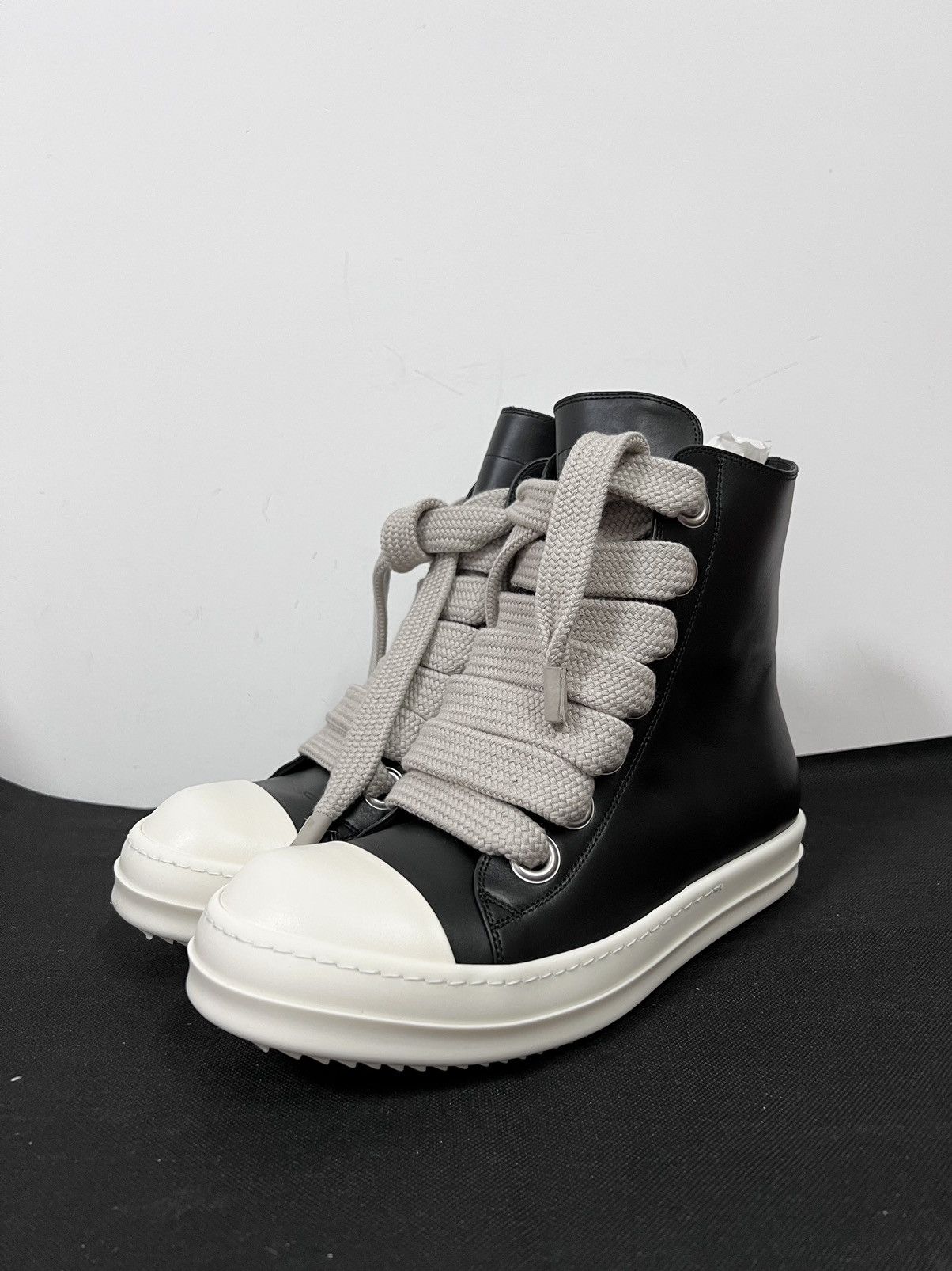 Rick Owens Rick Owens SS23 EDFU Leather Jumbo Laces Sneakers New 42 ...