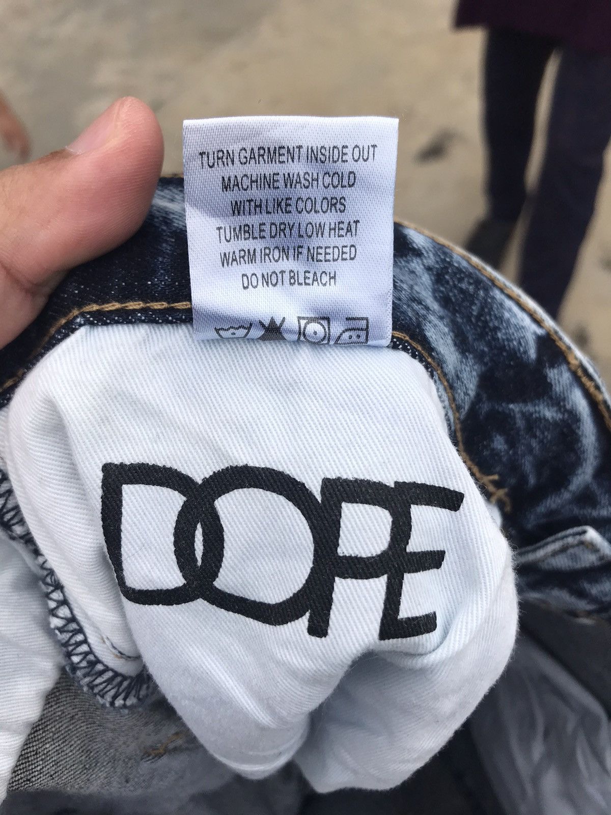Japanese Brand Dope Acid Wash Design Rider Pant Size US 38 / EU 54 - 7 Thumbnail
