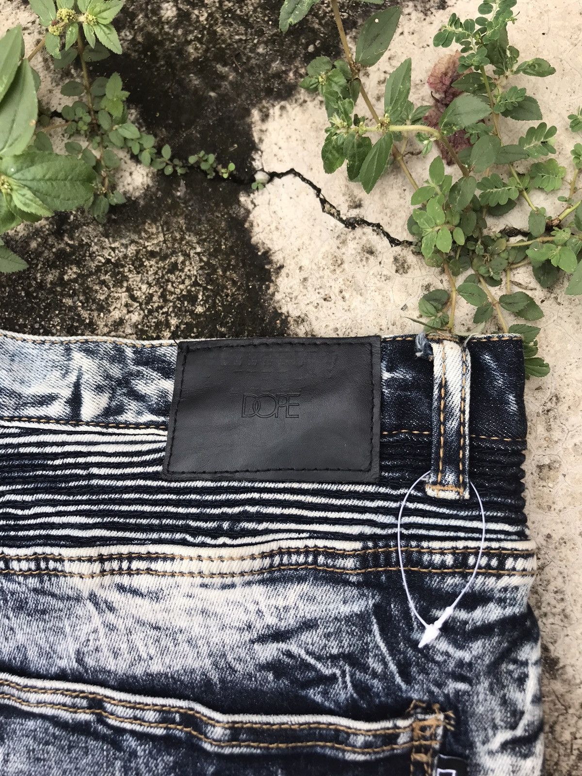 Japanese Brand Dope Acid Wash Design Rider Pant Size US 38 / EU 54 - 6 Thumbnail