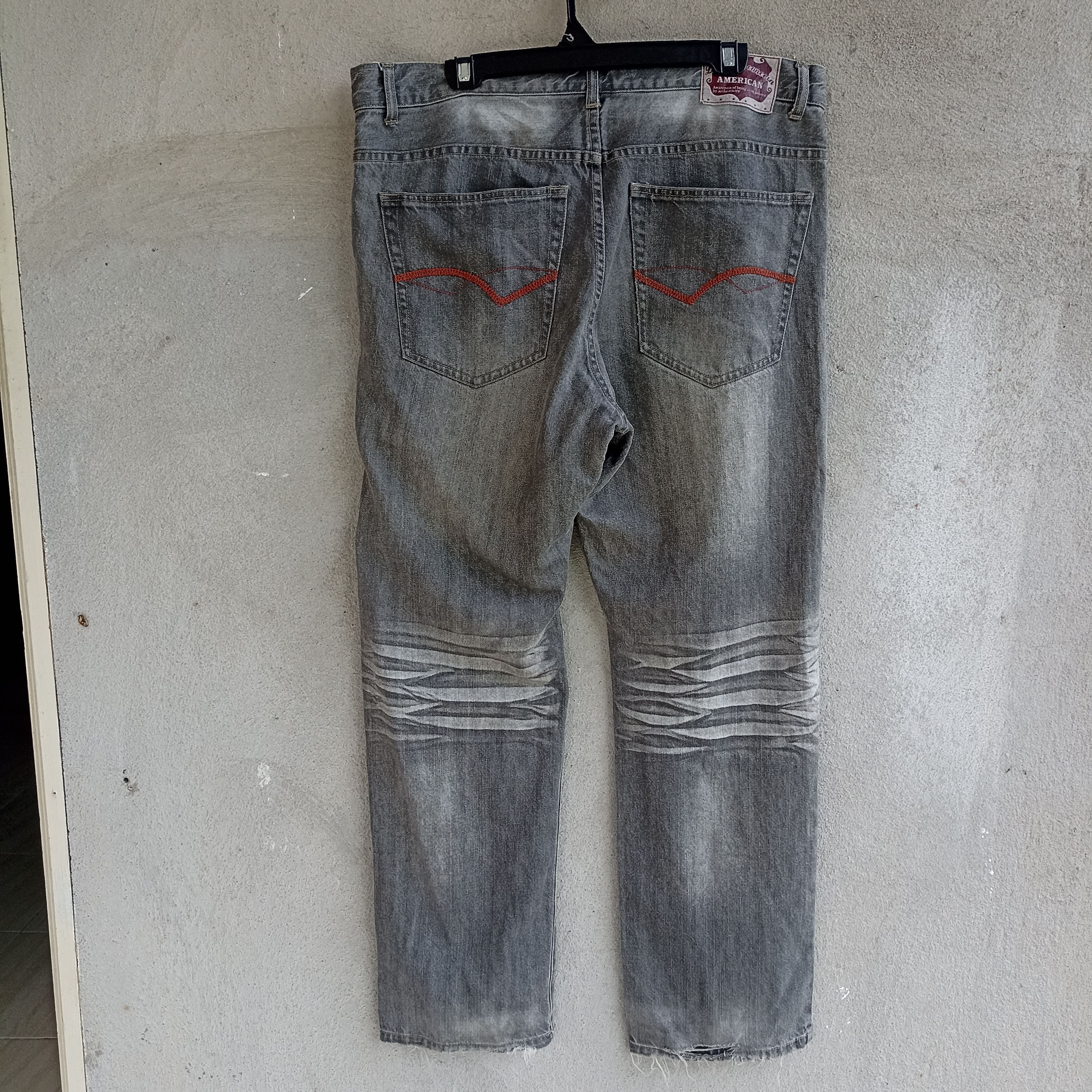 Japanese Brand Faded Amore Pure Black Jeans Pant Size US 37 - 8 Thumbnail