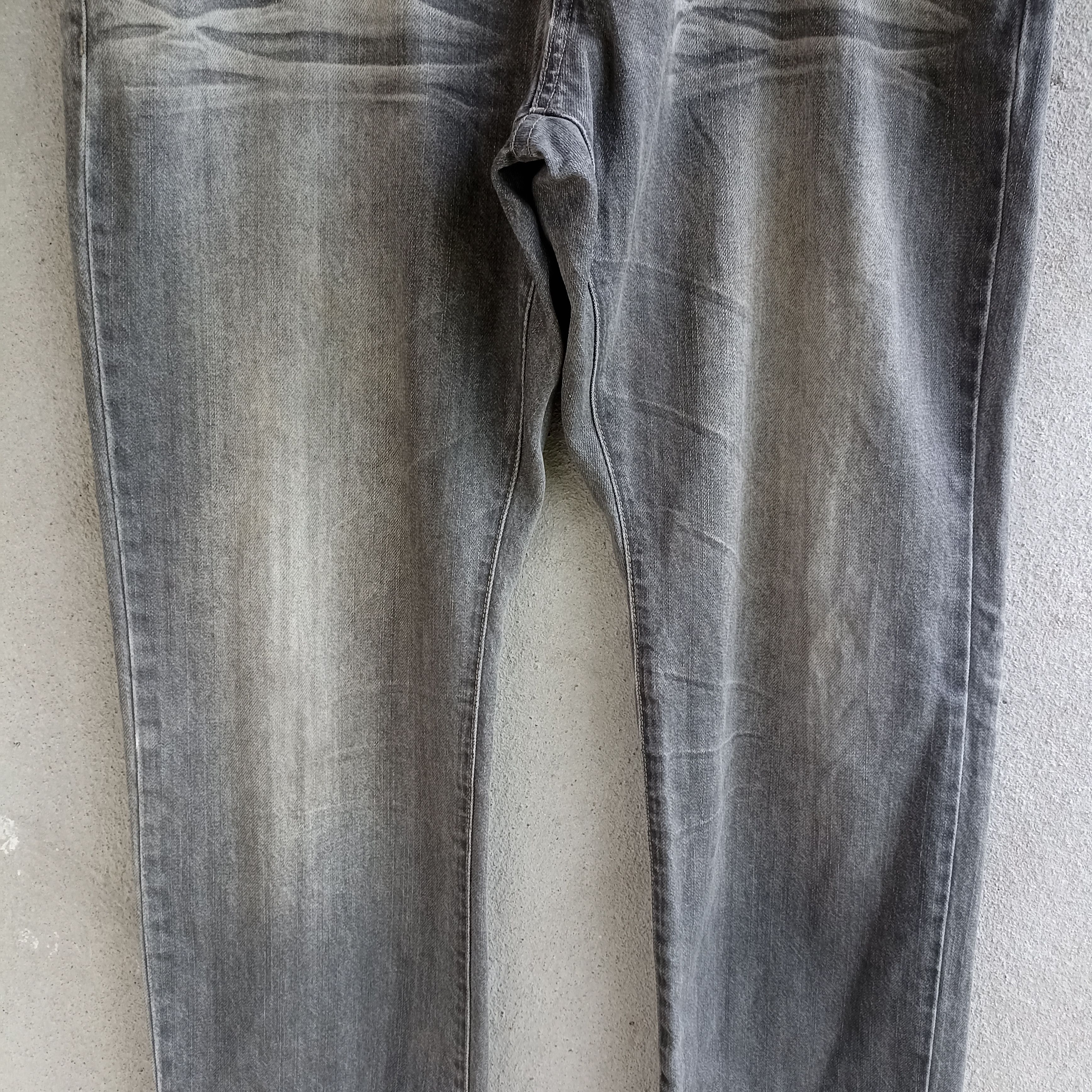 Japanese Brand Faded Amore Pure Black Jeans Pant Size US 37 - 3 Thumbnail