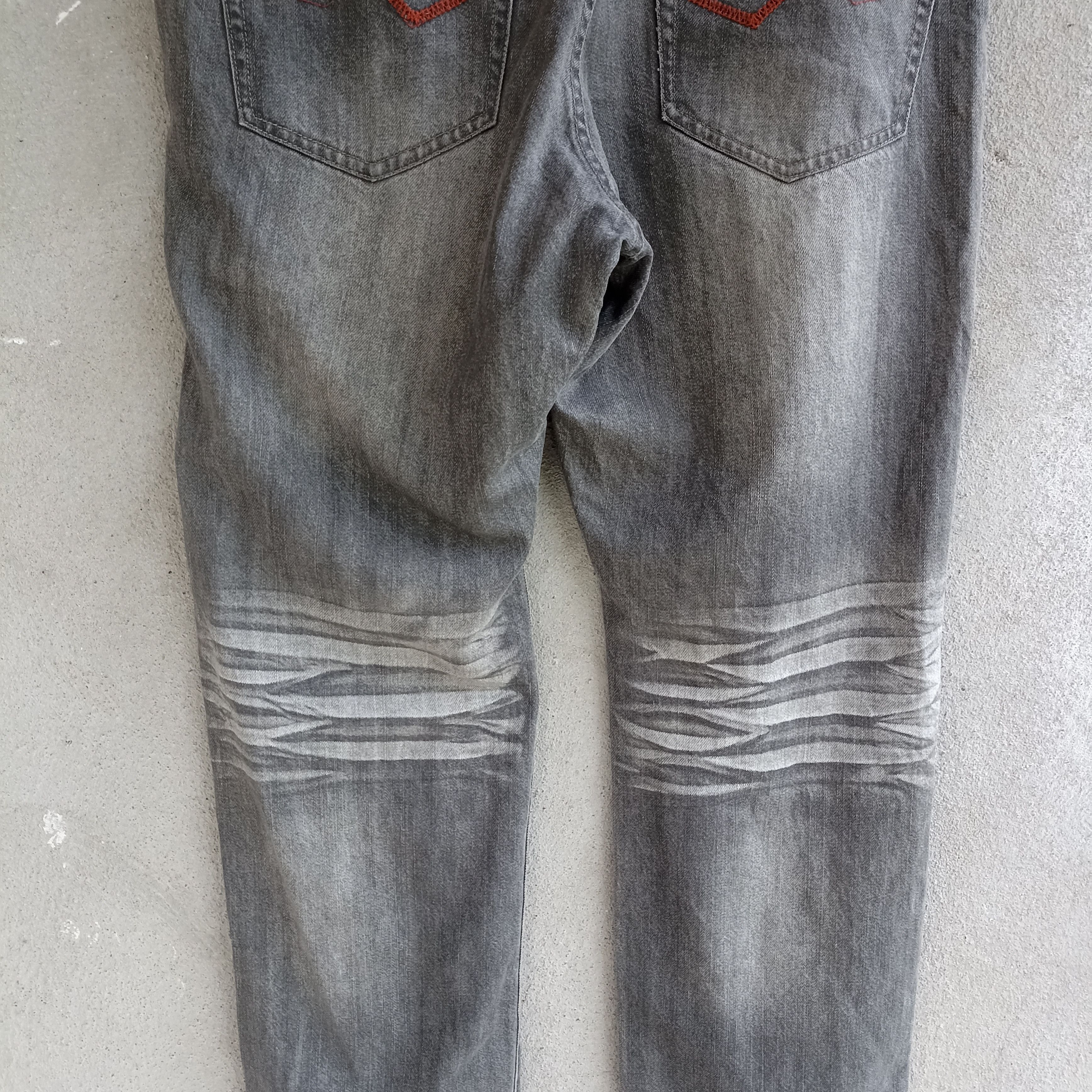 Japanese Brand Faded Amore Pure Black Jeans Pant Size US 37 - 10 Thumbnail