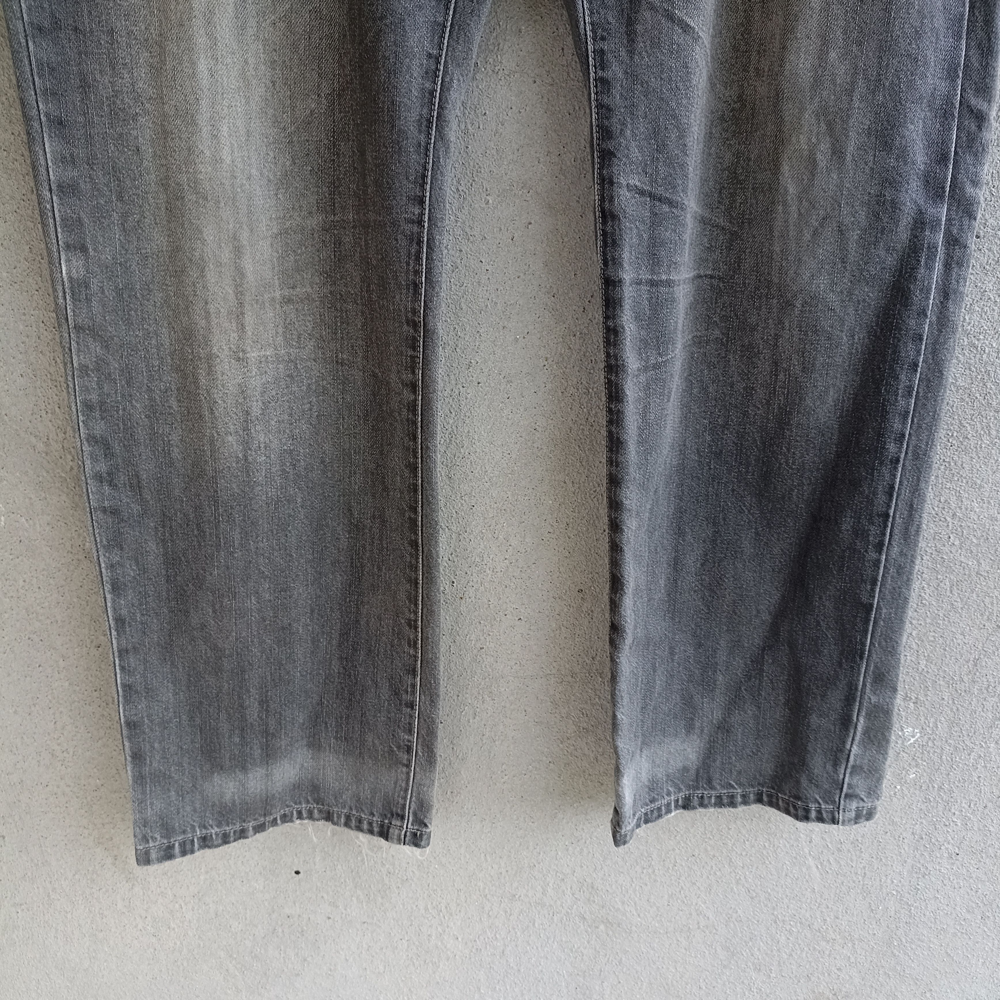 Japanese Brand Faded Amore Pure Black Jeans Pant Size US 37 - 4 Thumbnail