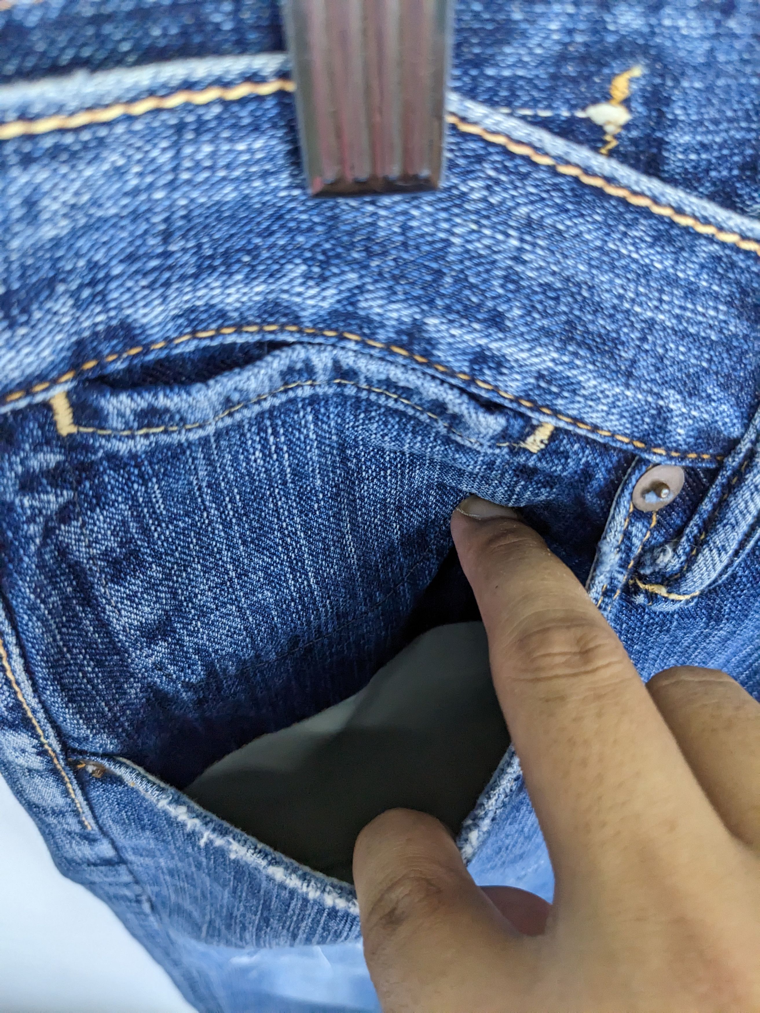 45rpm × Japanese Brand Vintage 45RPM Jeans Distressed Custom Made Size US 32 / EU 48 - 18 Thumbnail