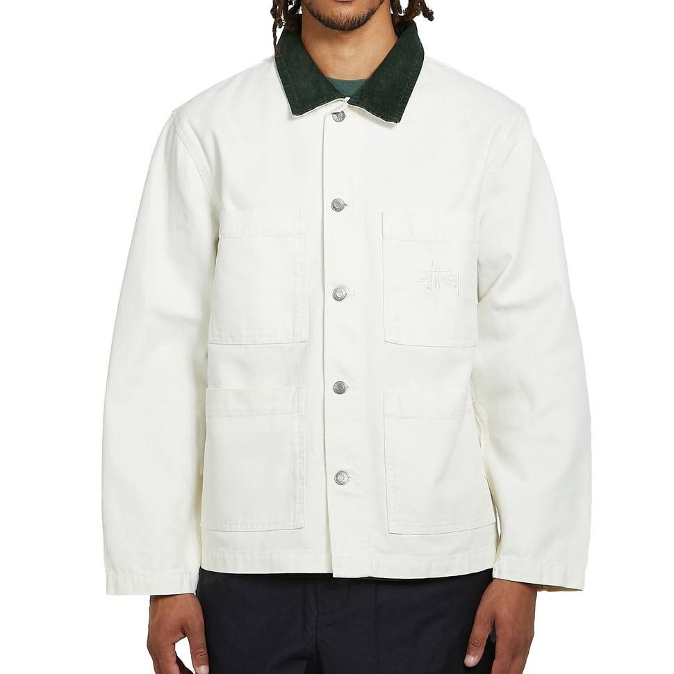 Stussy Stussy Cord Collar Canvas Chore Jacket Size US XL / EU 56 / 4 - 2 Thumbnail