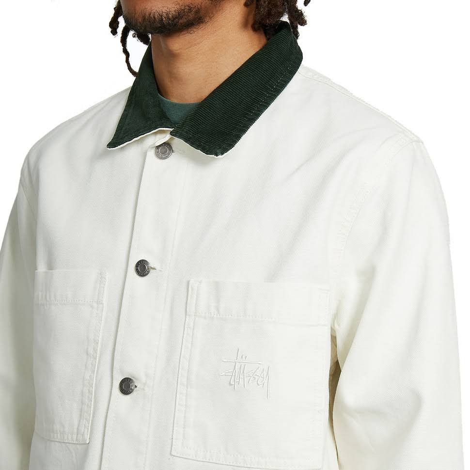 Stussy Stussy Cord Collar Canvas Chore Jacket Size US XL / EU 56 / 4 - 3 Thumbnail