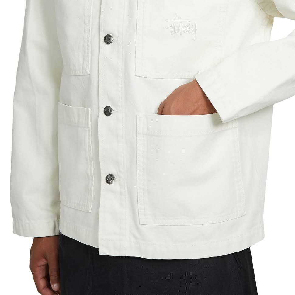 Stussy Stussy Cord Collar Canvas Chore Jacket Size US XL / EU 56 / 4 - 6 Thumbnail