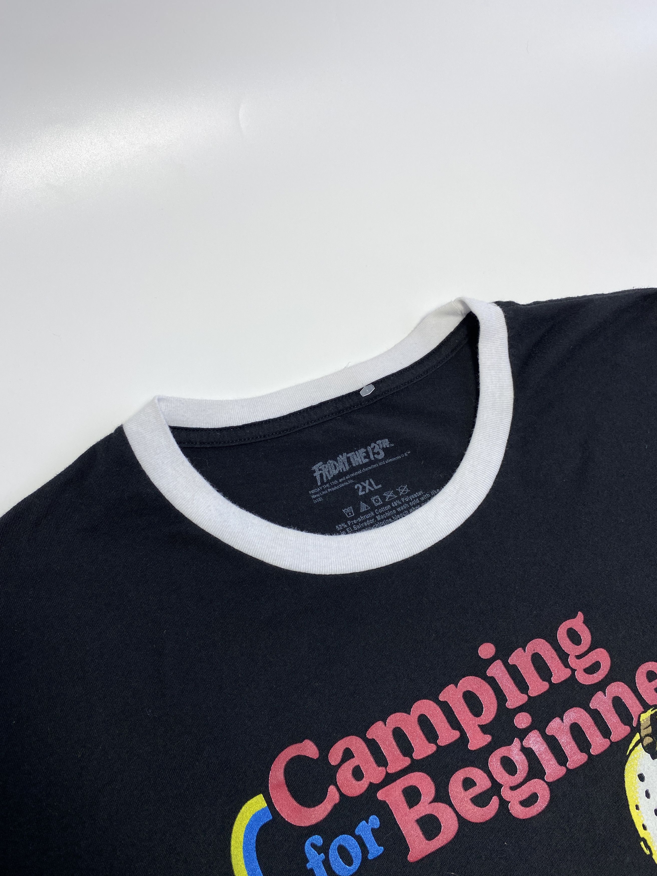 Expert Horror × Vintage Official Friday The 13th Camping for Beginers T-Shirt Tee Size US XL / EU 56 / 4 - 3 Thumbnail