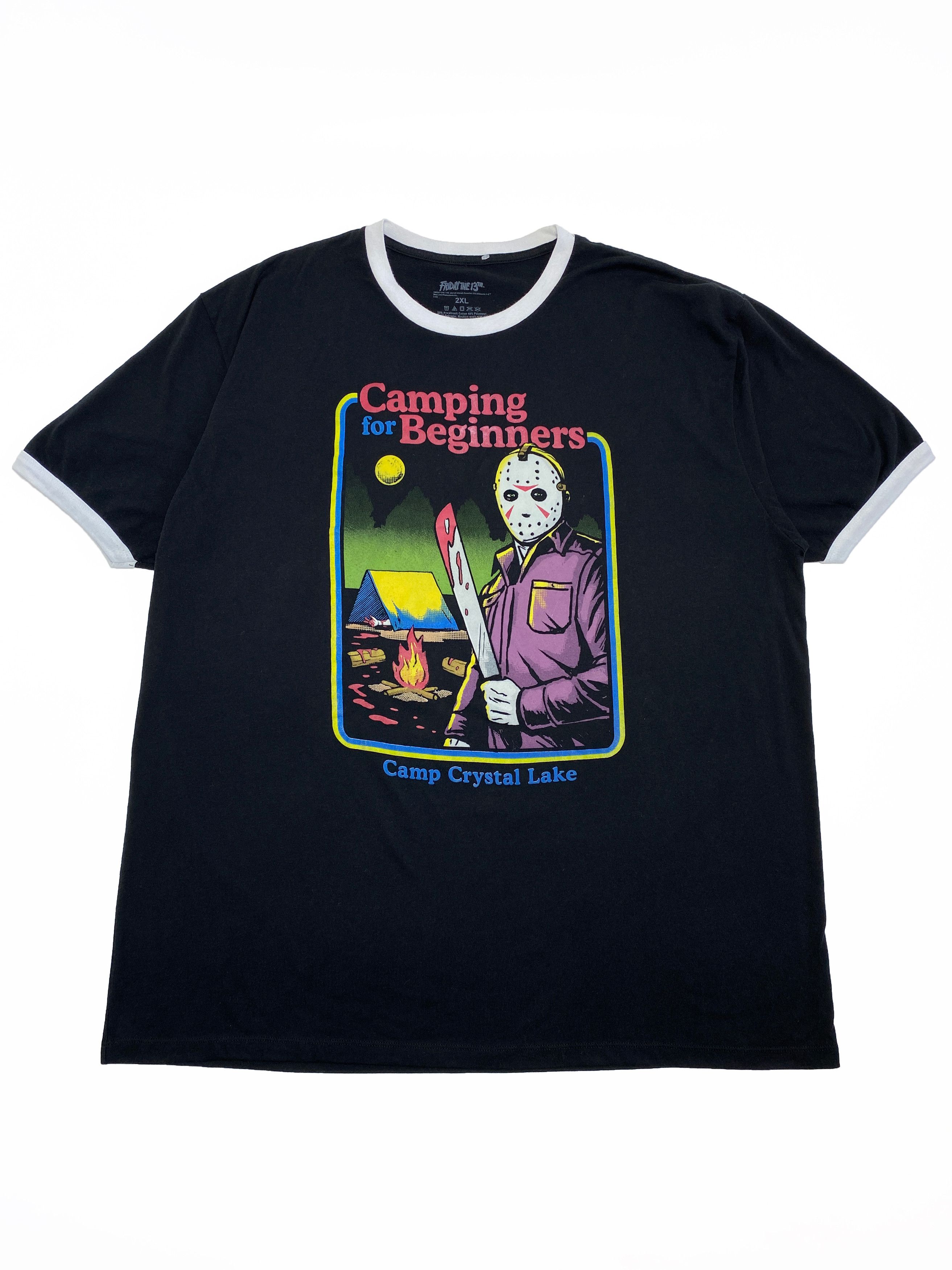 Expert Horror × Vintage Official Friday The 13th Camping for Beginers T-Shirt Tee Size US XL / EU 56 / 4 - 1 Thumbnail