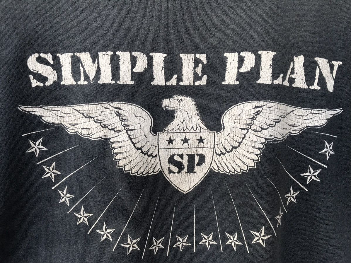Band Tees Vintage Simple Plan Distressed Tee nirvana metallica Size US M / EU 48-50 / 2 - 5 Thumbnail