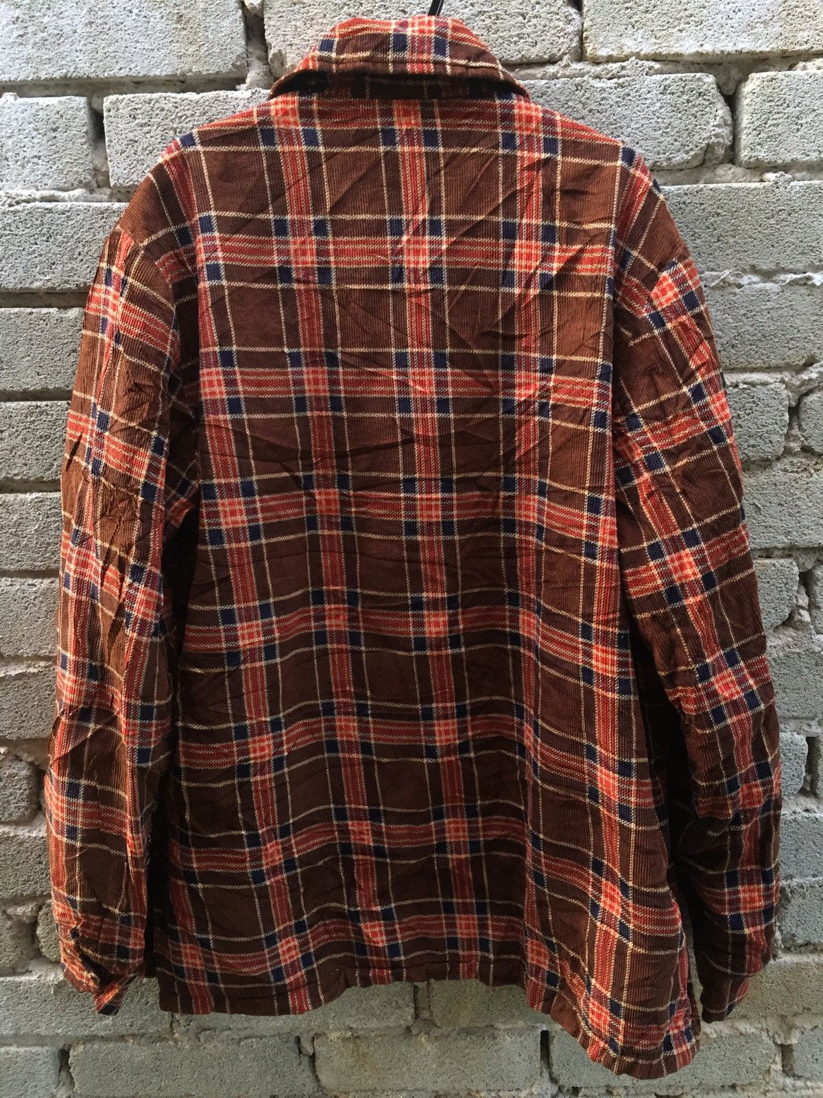 Vintage Vtg Unknown Brand Plaid Flannel Jacket Nice Design Size US L / EU 52-54 / 3 - 2 Thumbnail