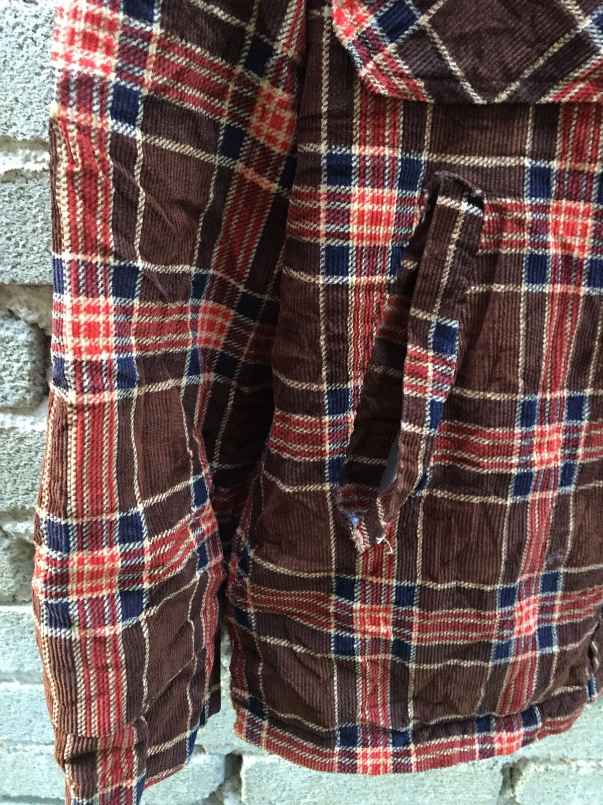 Vintage Vtg Unknown Brand Plaid Flannel Jacket Nice Design Size US L / EU 52-54 / 3 - 3 Thumbnail