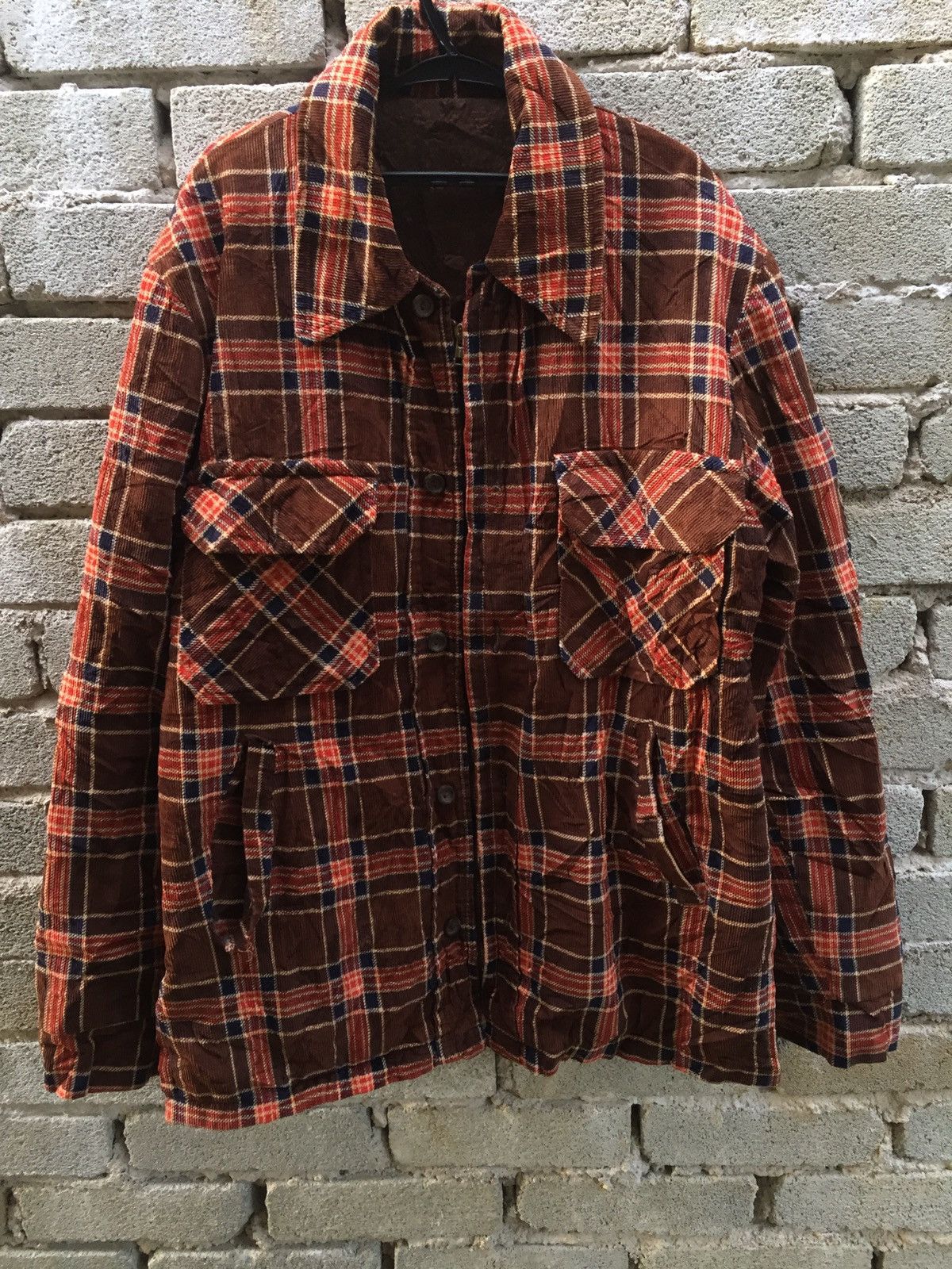 Vintage Vtg Unknown Brand Plaid Flannel Jacket Nice Design Size US L / EU 52-54 / 3 - 1 Thumbnail