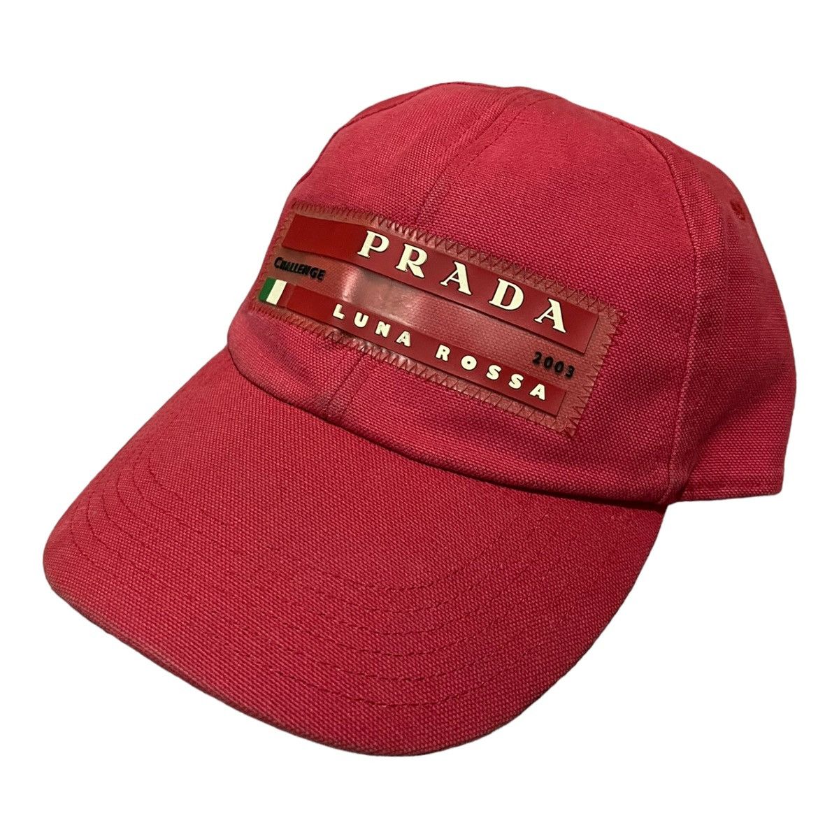 image of 2003 Prada Luna Rossa Caps in Red, Men's