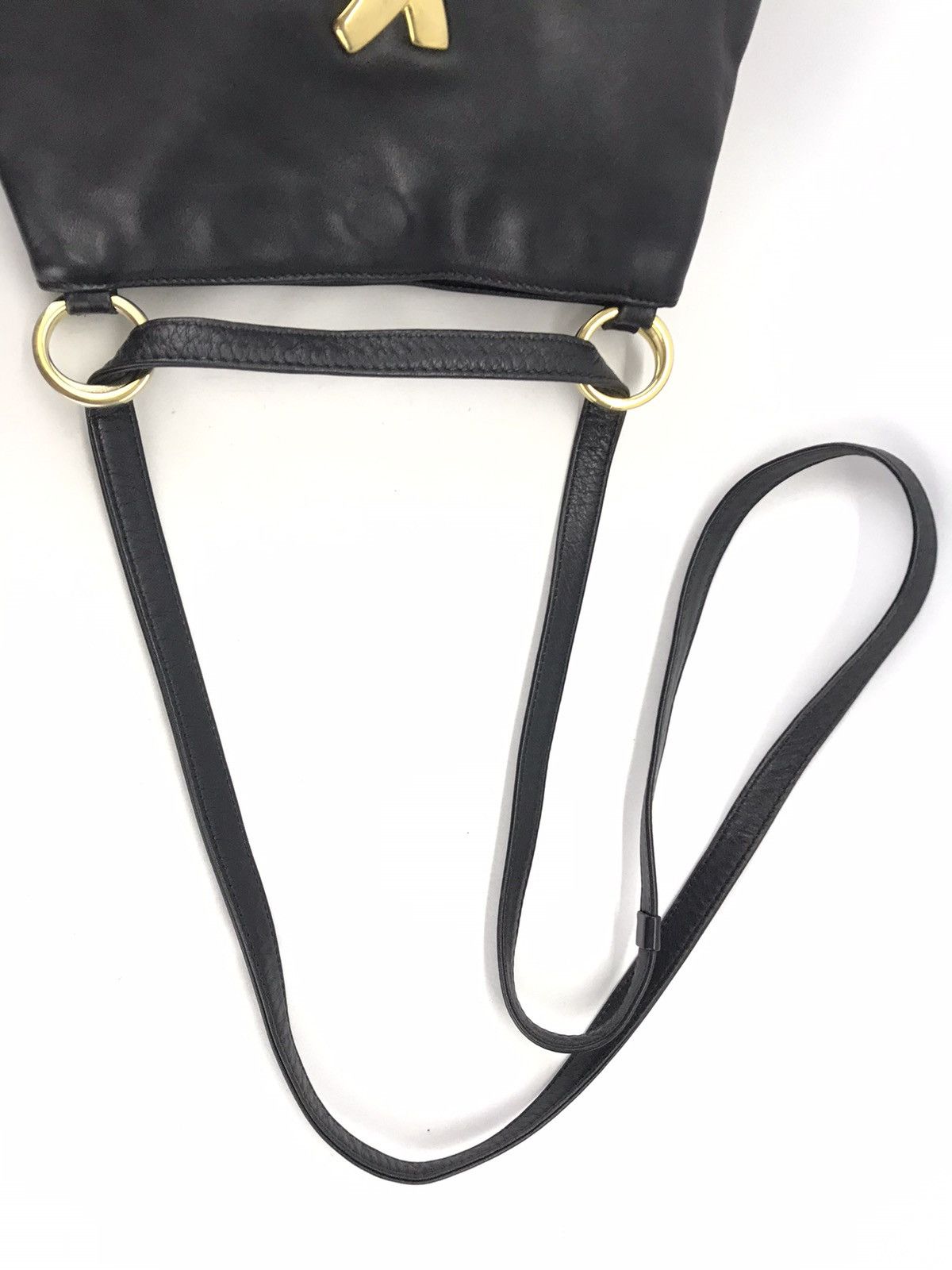 Paloma Picasso ❌Last Drop❌ Auth Paloma Picasso Black Leather Shoulderbag Size ONE SIZE - 4 Thumbnail