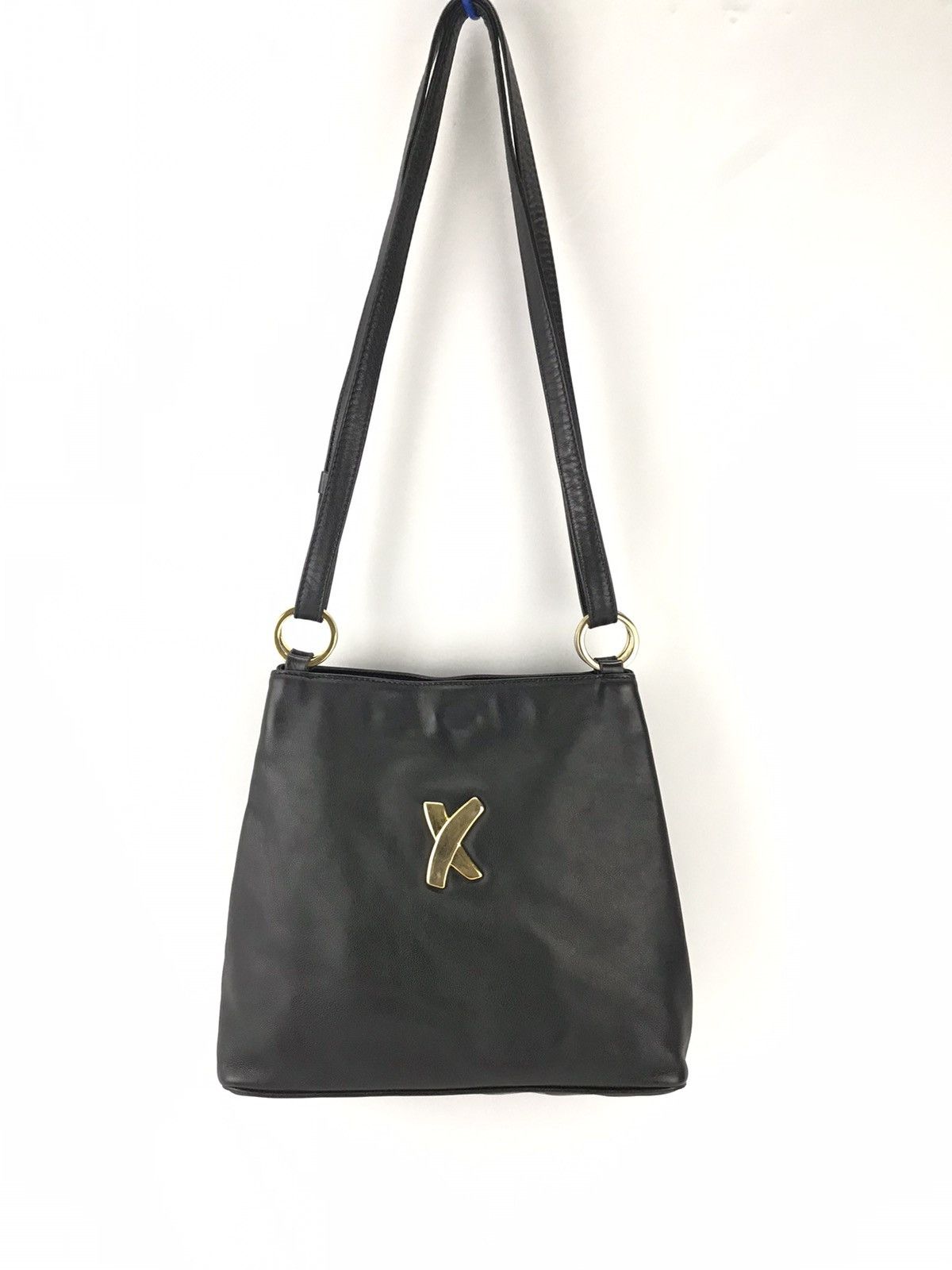 Paloma Picasso ❌Last Drop❌ Auth Paloma Picasso Black Leather Shoulderbag Size ONE SIZE - 1 Thumbnail