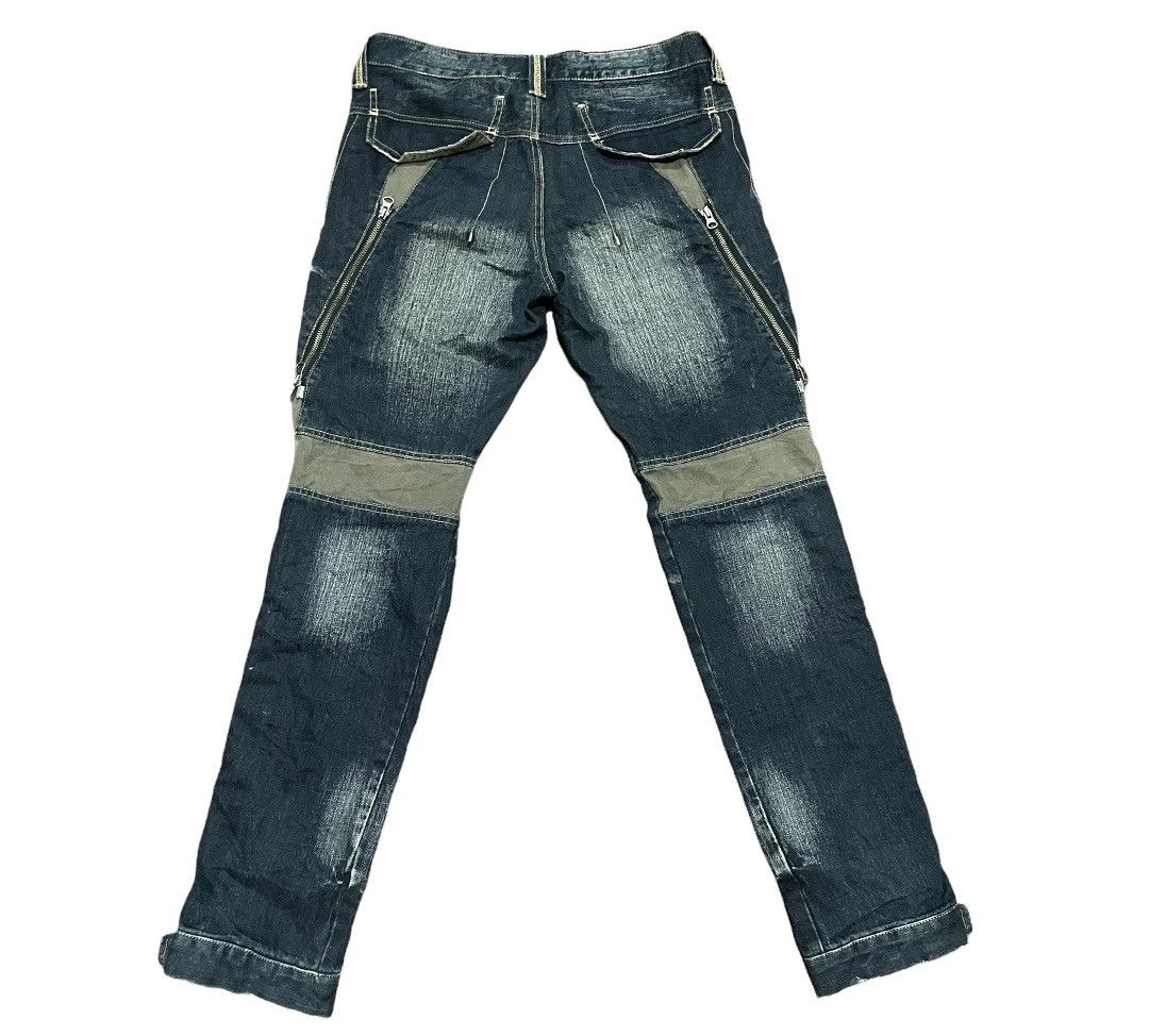 Japanese Brand PPFM Punk Seditionaries Zipper Stone Wash Jeans Size US 34 / EU 50 - 9 Thumbnail