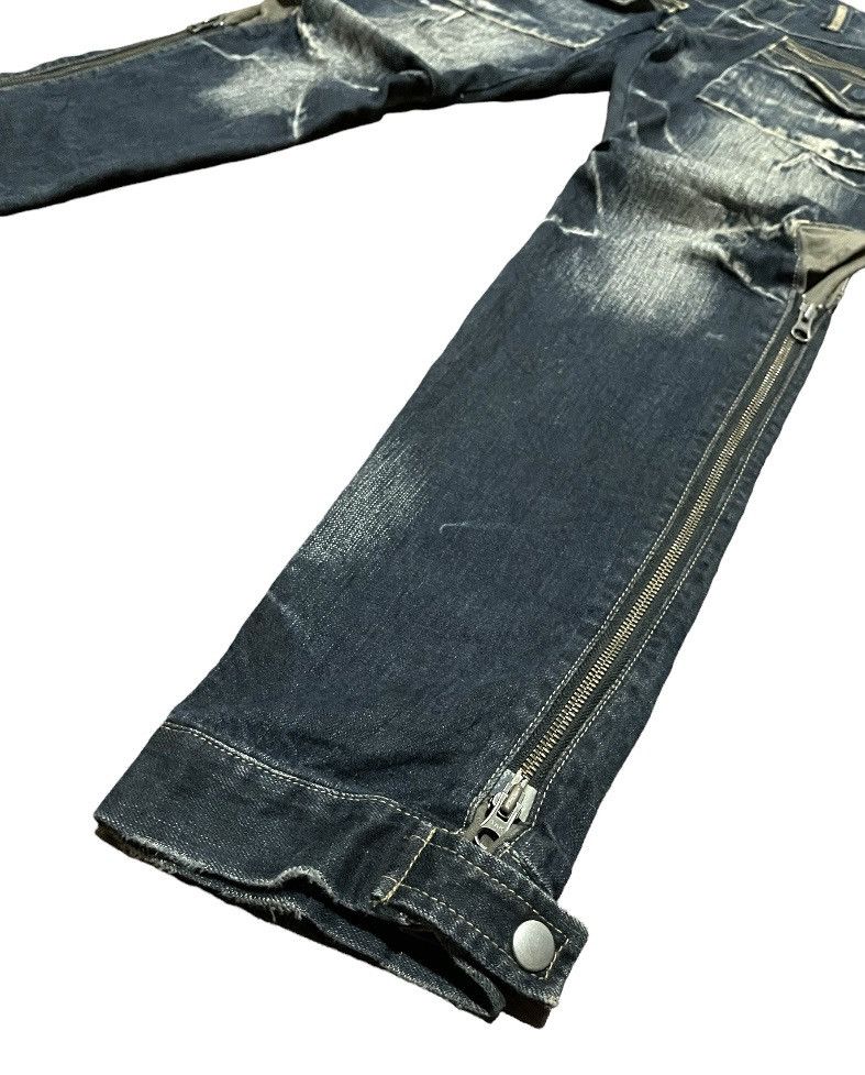 Japanese Brand PPFM Punk Seditionaries Zipper Stone Wash Jeans Size US 34 / EU 50 - 7 Thumbnail