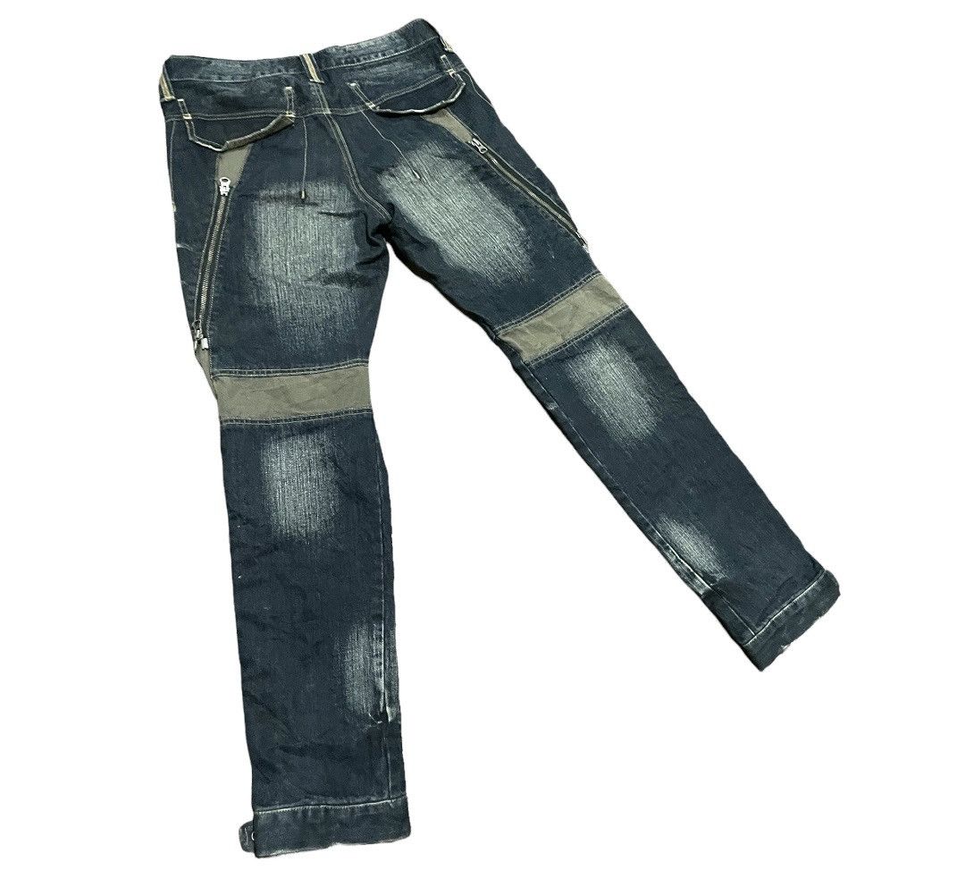 Japanese Brand PPFM Punk Seditionaries Zipper Stone Wash Jeans Size US 34 / EU 50 - 11 Thumbnail