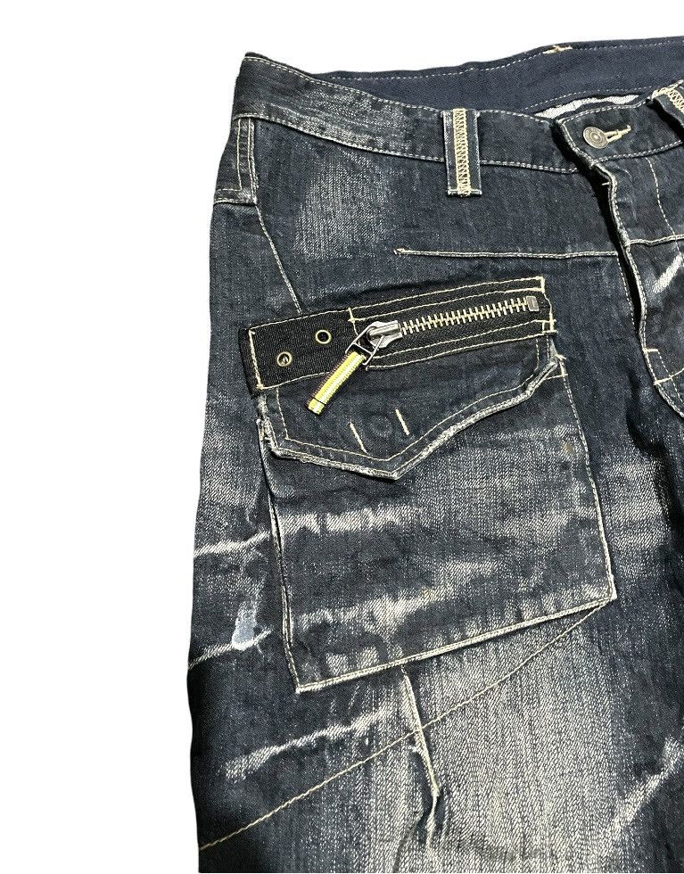 Japanese Brand PPFM Punk Seditionaries Zipper Stone Wash Jeans Size US 34 / EU 50 - 4 Thumbnail