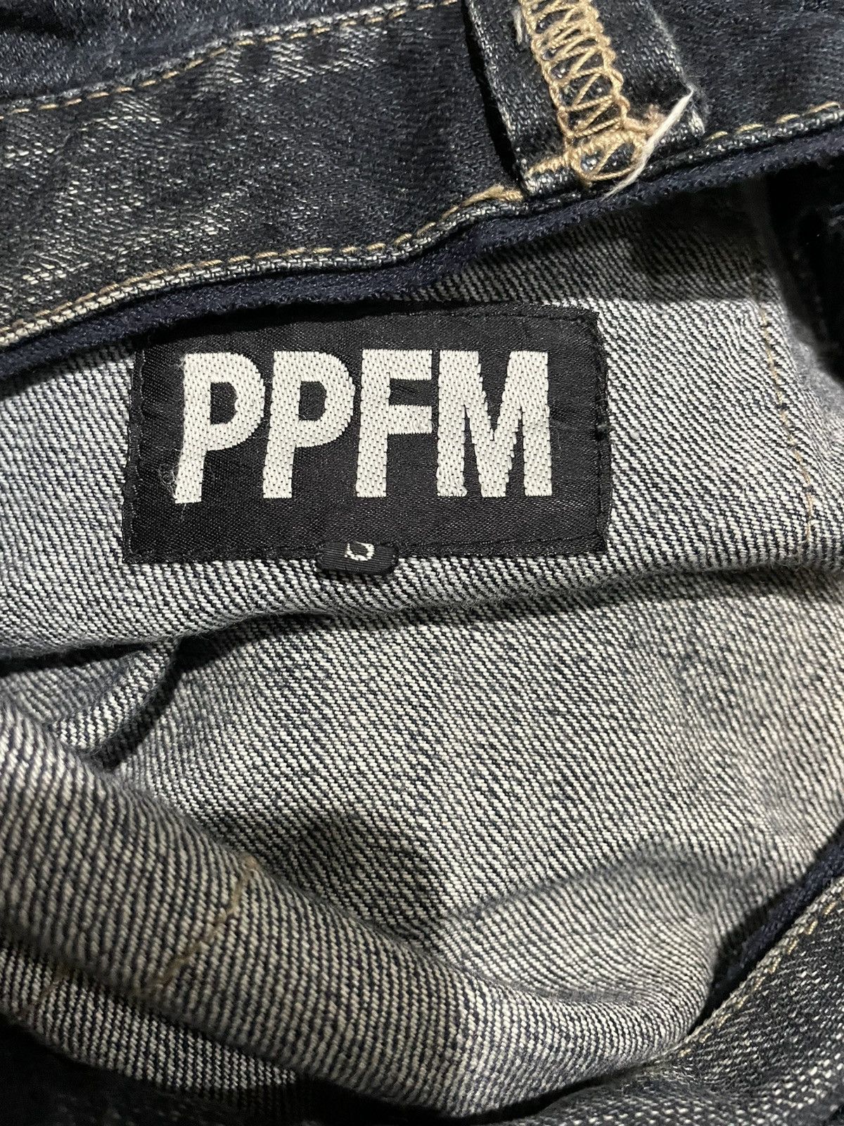 Japanese Brand PPFM Punk Seditionaries Zipper Stone Wash Jeans Size US 34 / EU 50 - 19 Thumbnail