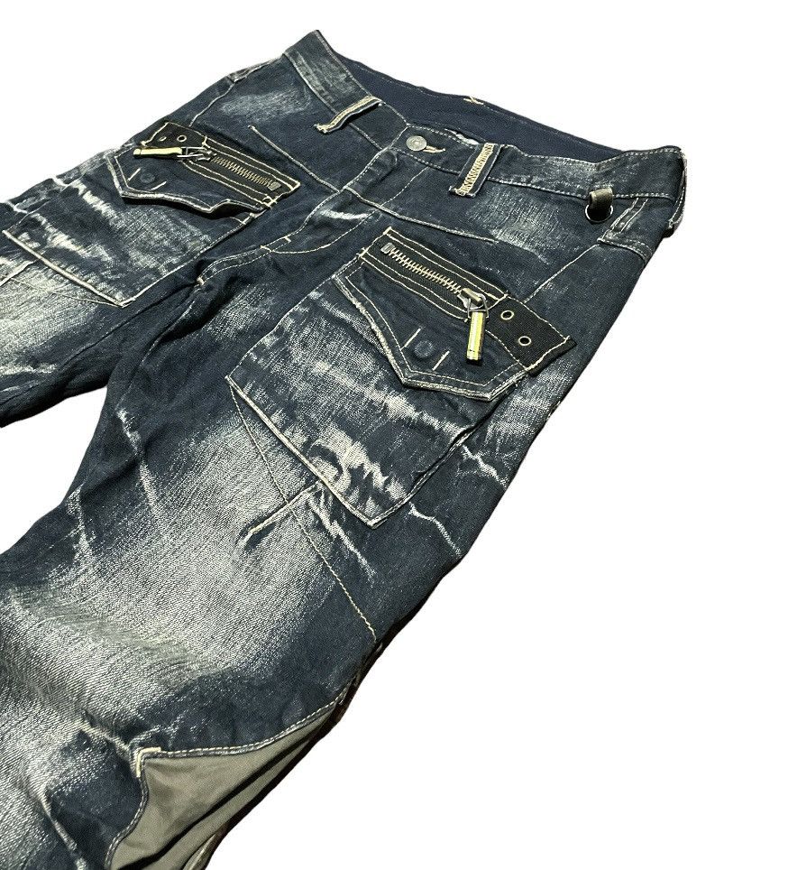 Japanese Brand PPFM Punk Seditionaries Zipper Stone Wash Jeans Size US 34 / EU 50 - 6 Thumbnail
