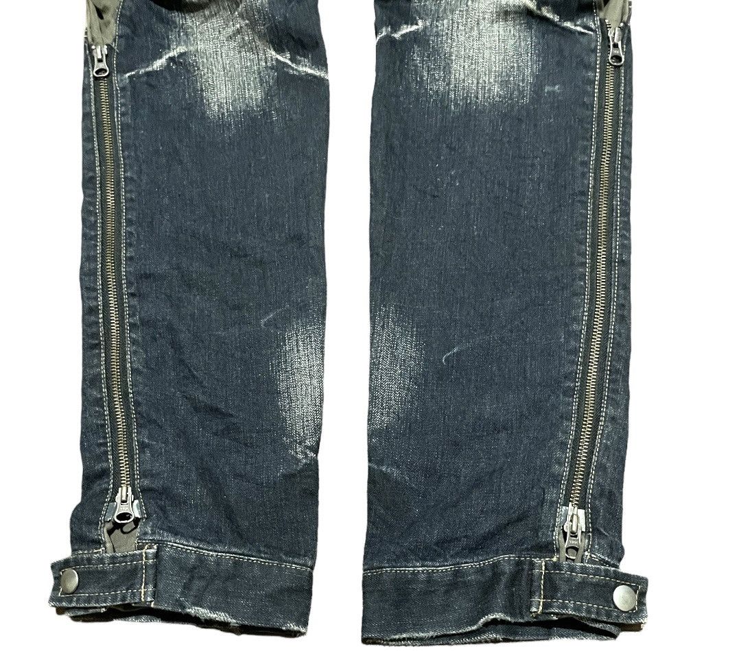 Japanese Brand PPFM Punk Seditionaries Zipper Stone Wash Jeans Size US 34 / EU 50 - 8 Thumbnail