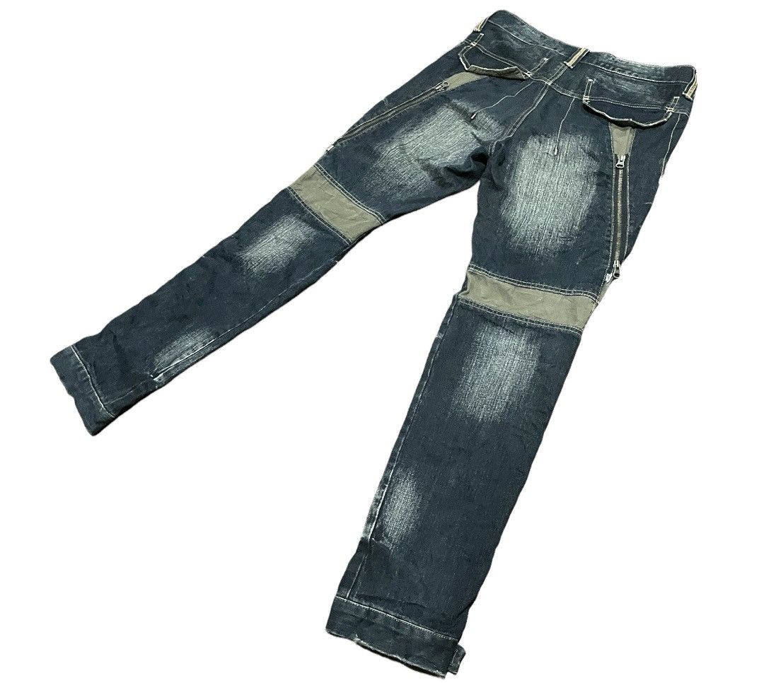 Japanese Brand PPFM Punk Seditionaries Zipper Stone Wash Jeans Size US 34 / EU 50 - 10 Thumbnail
